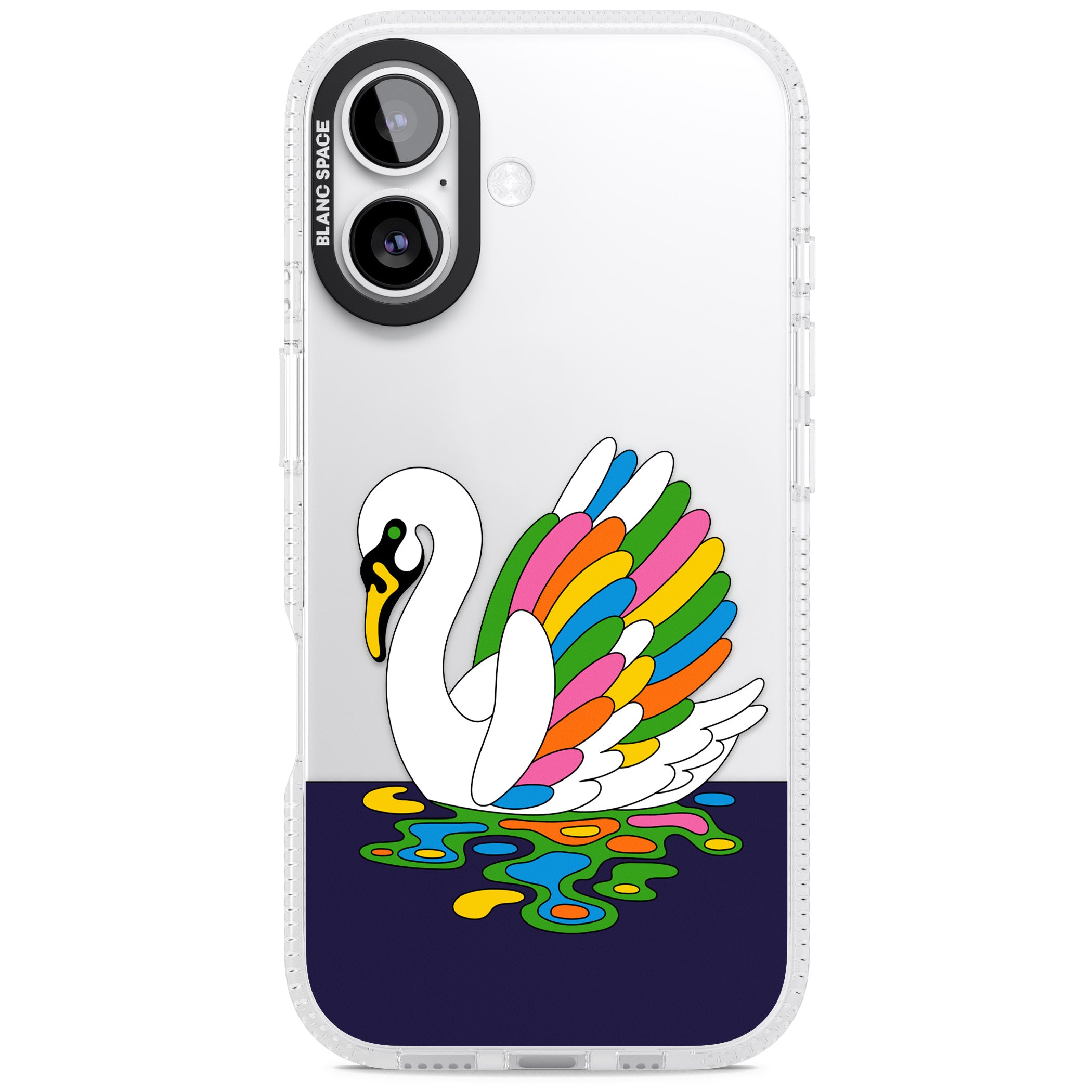 Serene Swan iPhone 17 Impact Air Clear Phone Case