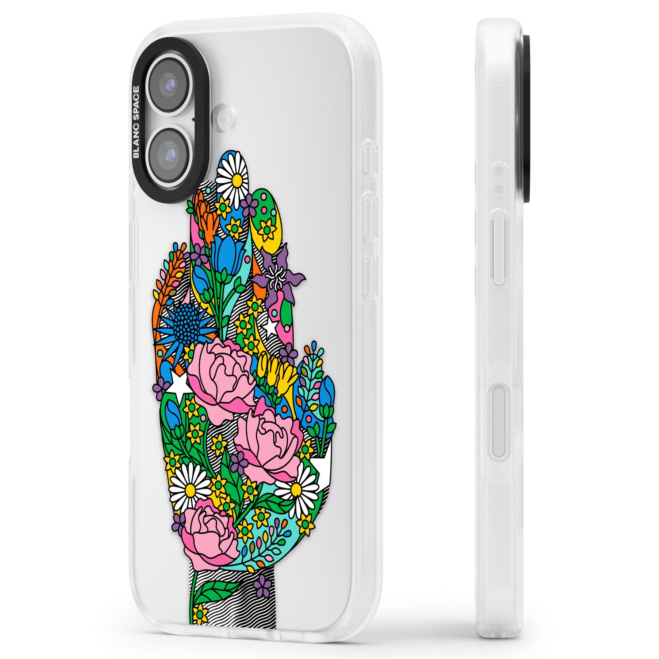 Garden Touch iPhone 17 Impact Air Clear Phone Case Side Profile