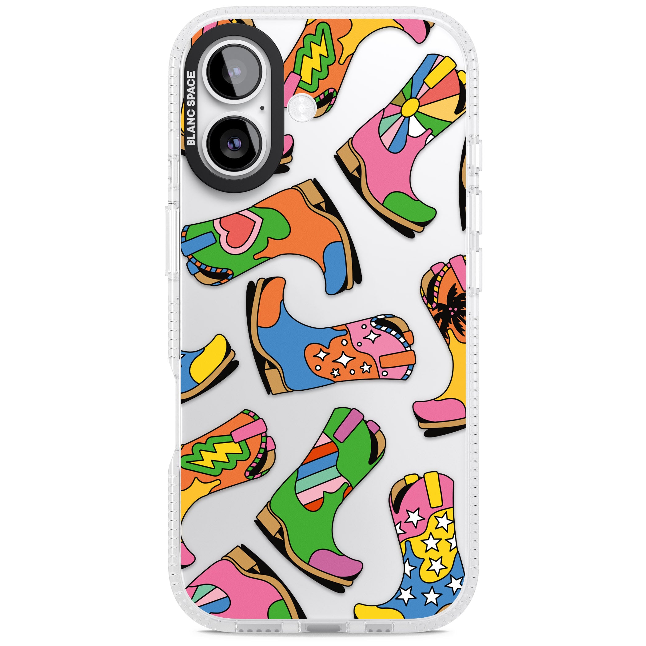Starburst Boots iPhone 17 Impact Air Clear Phone Case