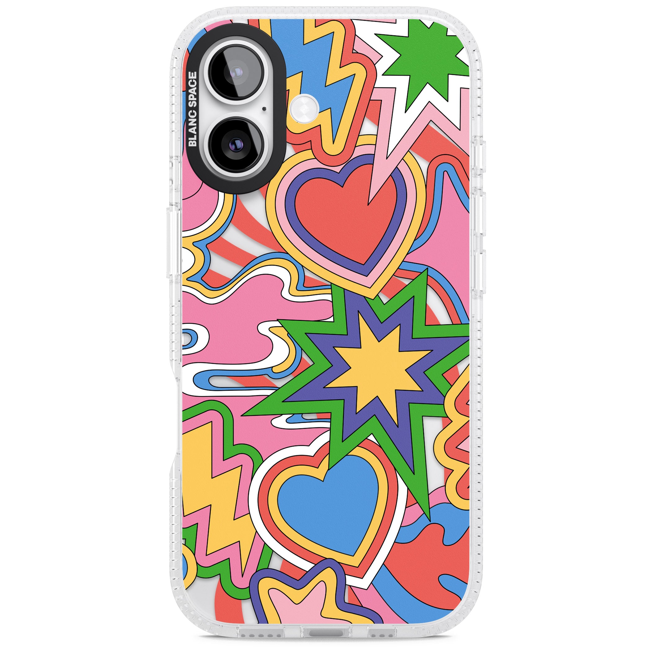 Psychedelic Pop Art Explosion iPhone 17 Impact Air Clear Phone Case