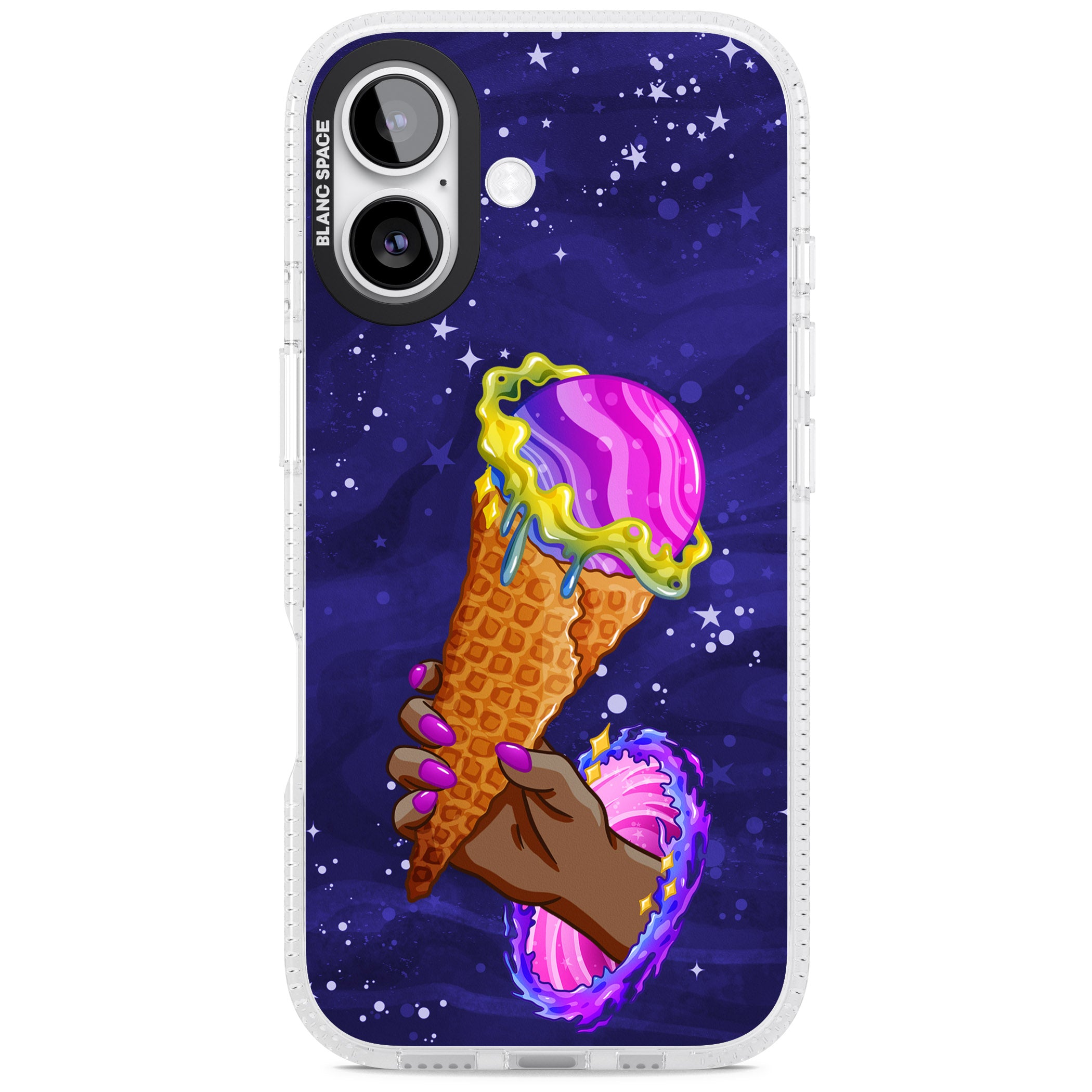Interdimensional Ice Cream iPhone 17 Impact Air Clear Phone Case