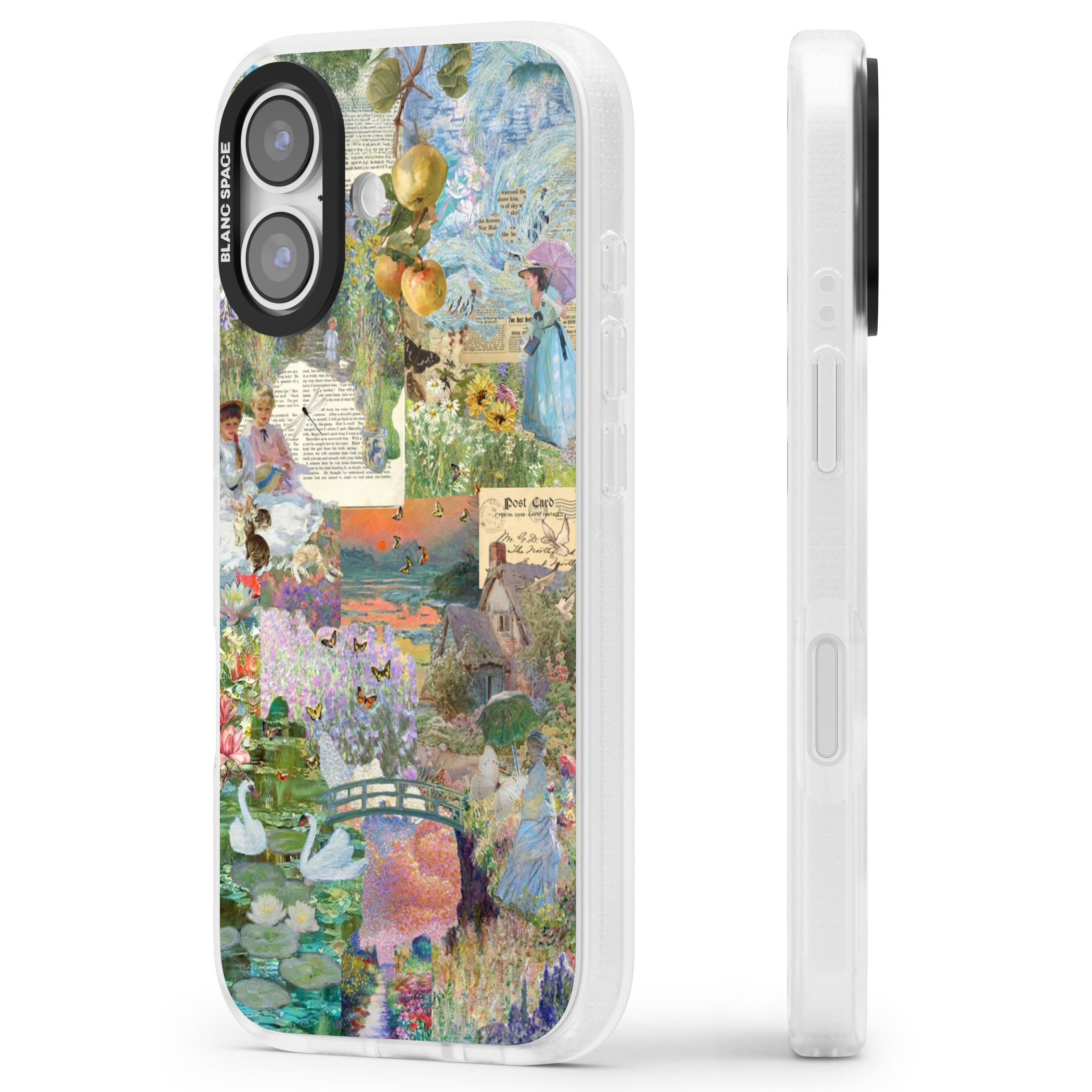 Artful Spring iPhone 17 Impact Air Clear Phone Case Side Profile