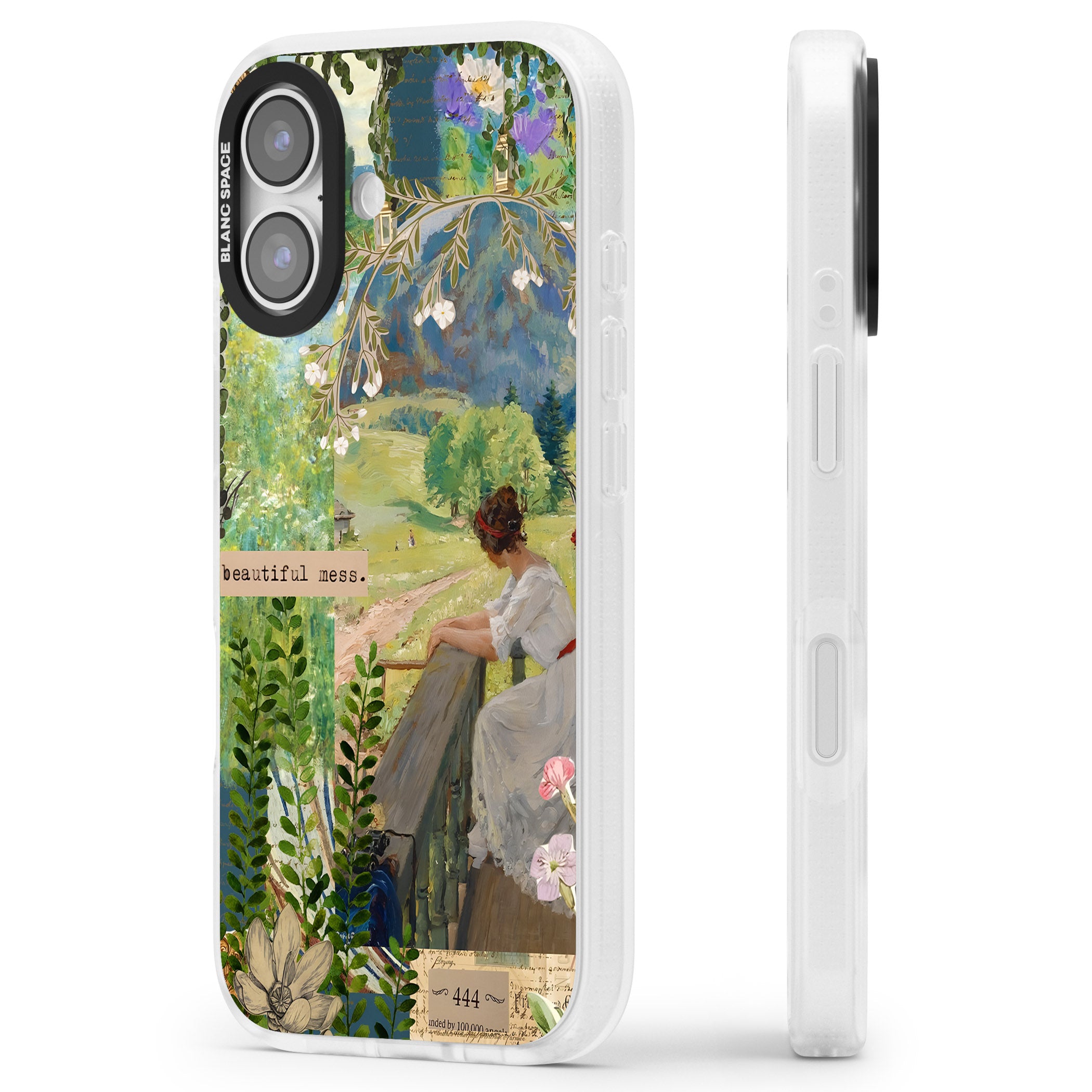 Beautiful Mess iPhone 17 Impact Air Clear Phone Case Side Profile