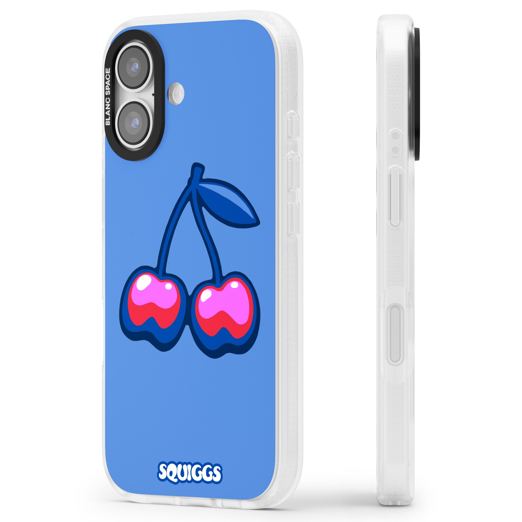 Cherry Bomb iPhone 17 Impact Air Clear Phone Case Side Profile