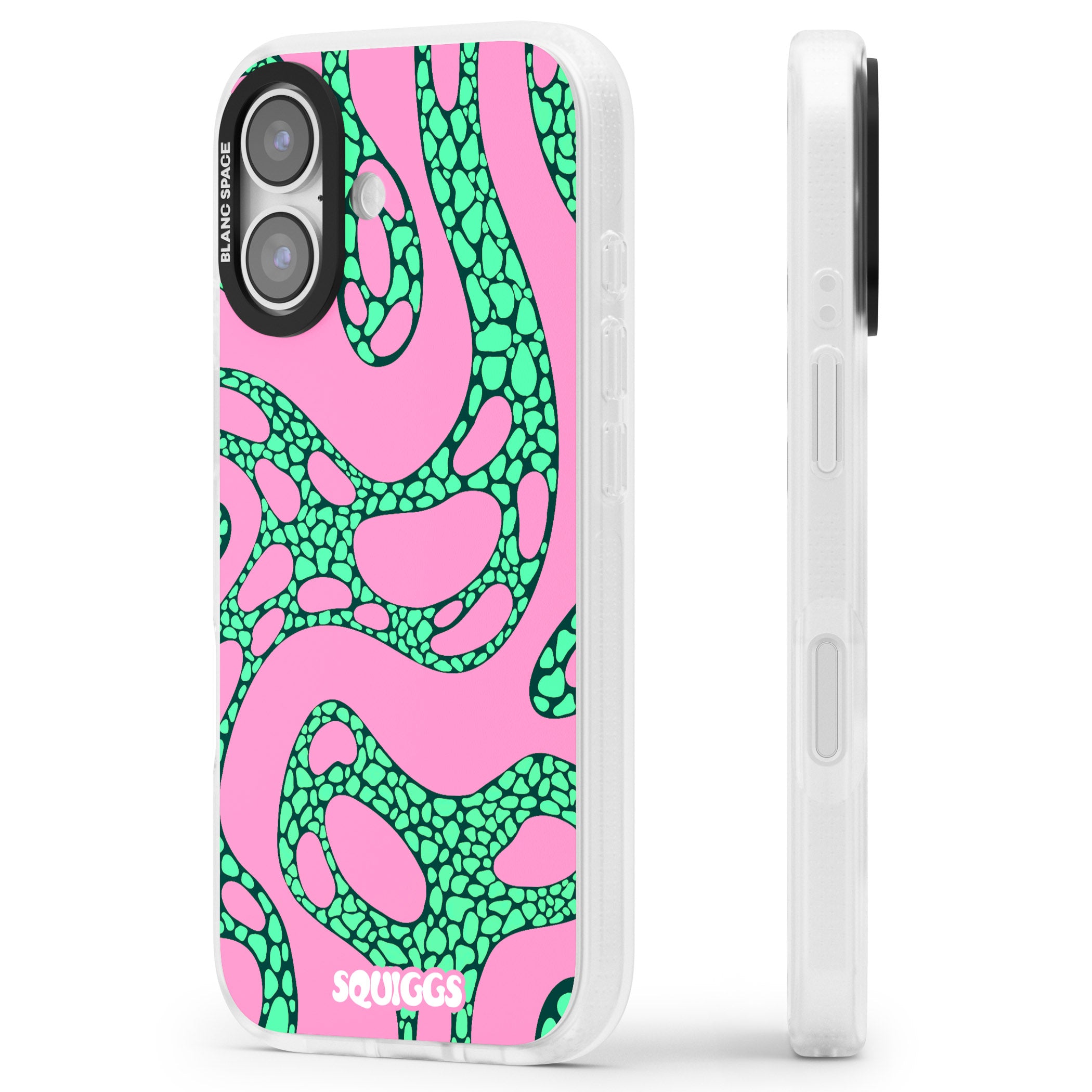 Alien Glow iPhone 17 Impact Air Clear Phone Case Side Profile