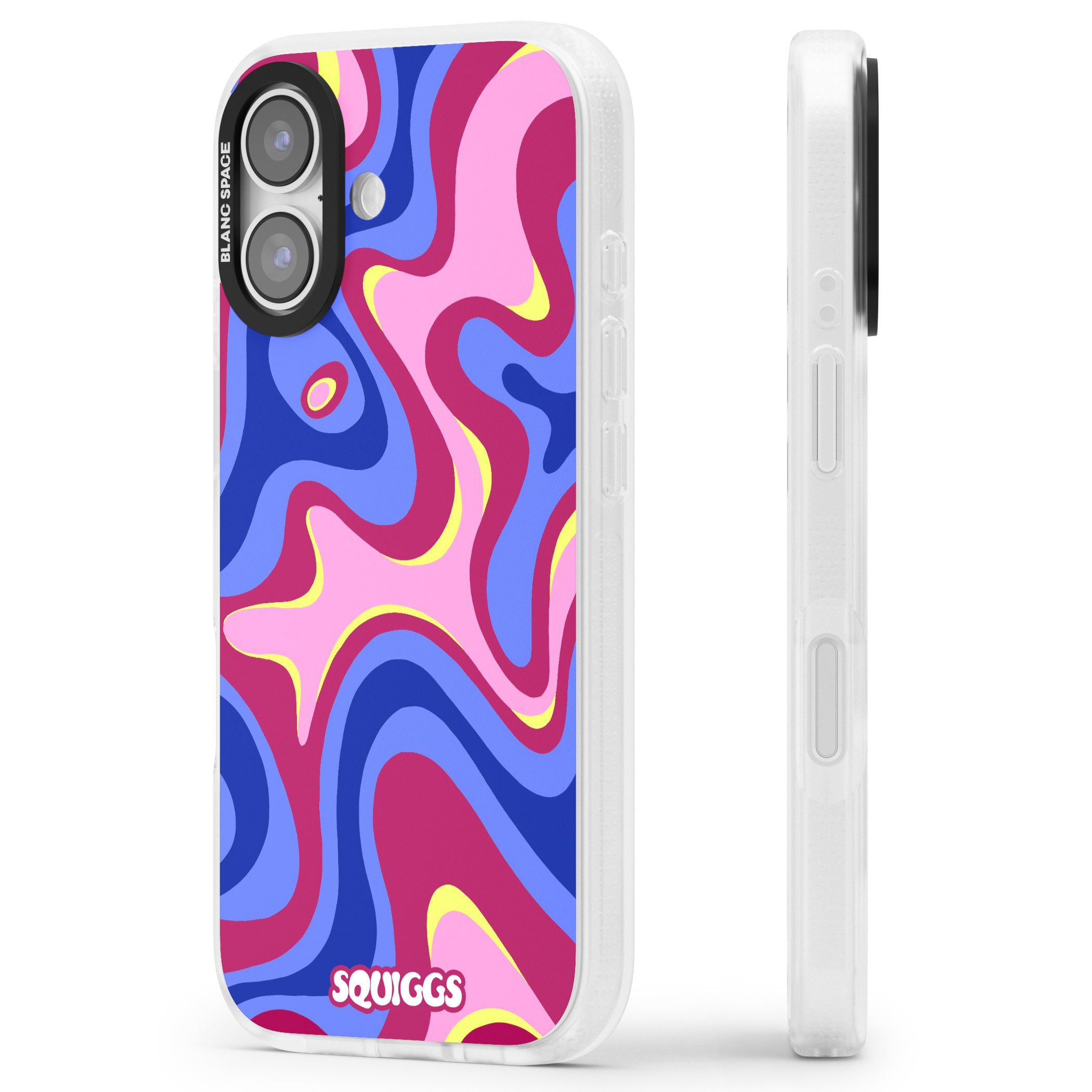 Blue Lava iPhone 17 Impact Air Clear Phone Case Side Profile