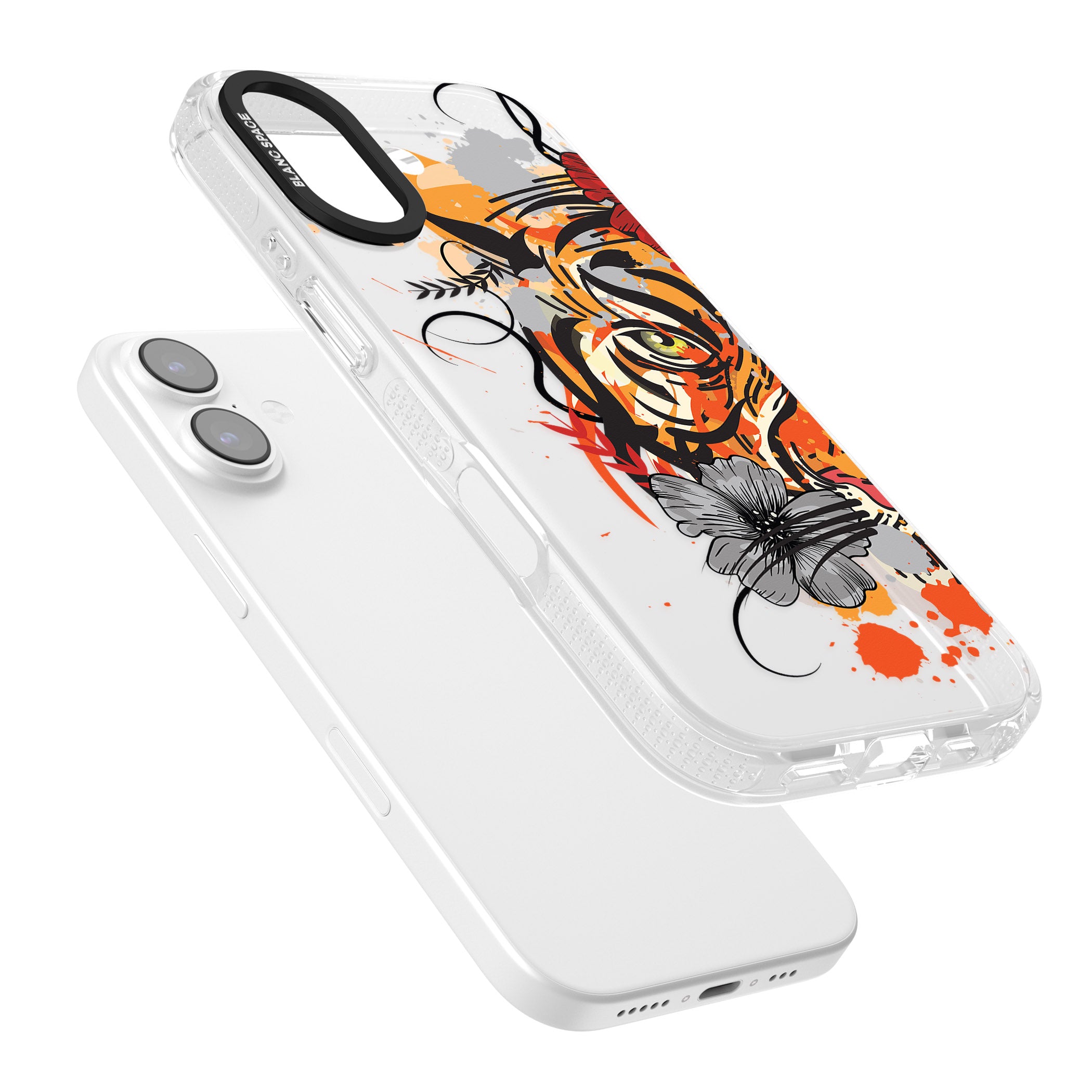 Sugar Skull Tiger iPhone 17 Impact Air Clear Phone Case Colours