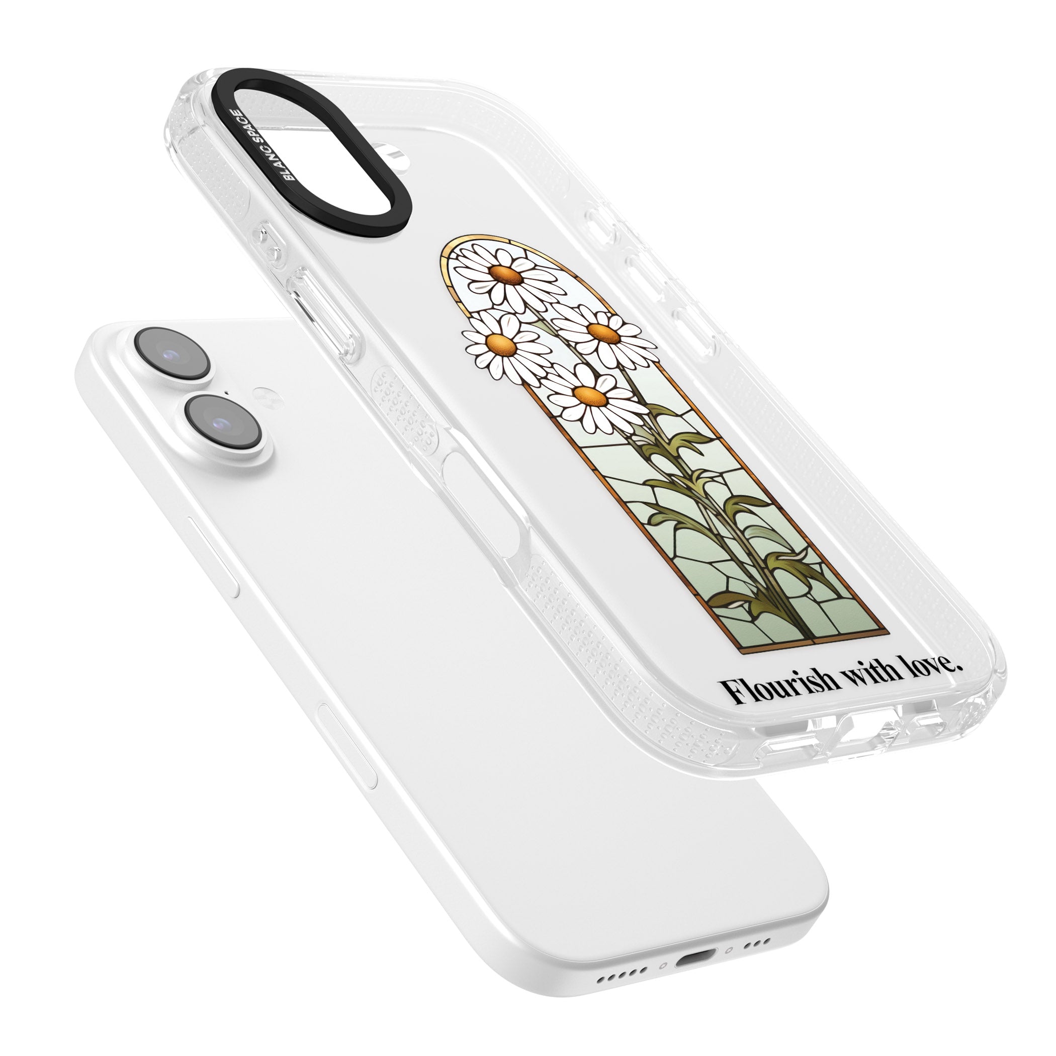 Flourish With Love iPhone 17 Impact Air Clear Phone Case Colours