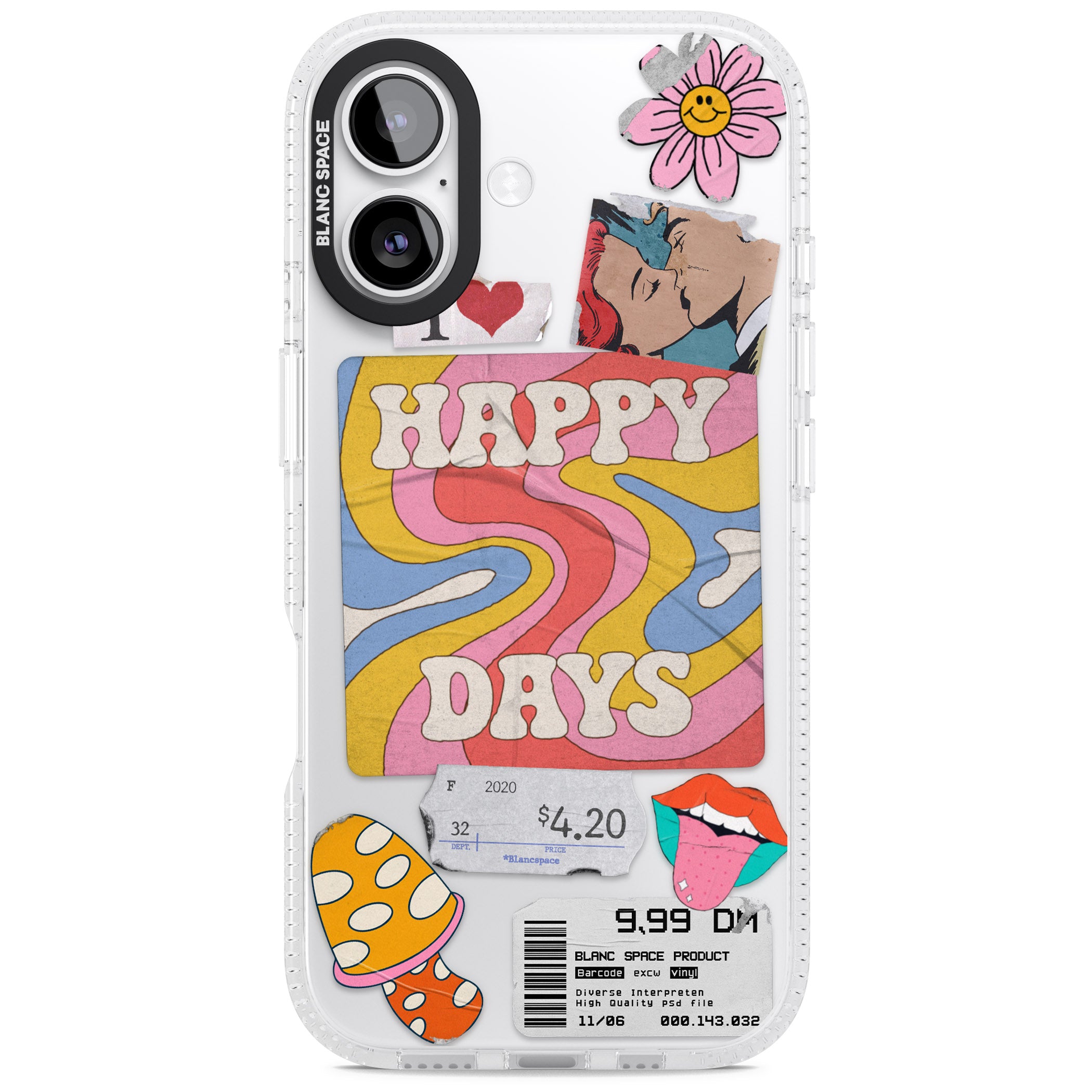 Groovy Trip iPhone 17 Impact Air Clear Phone Case