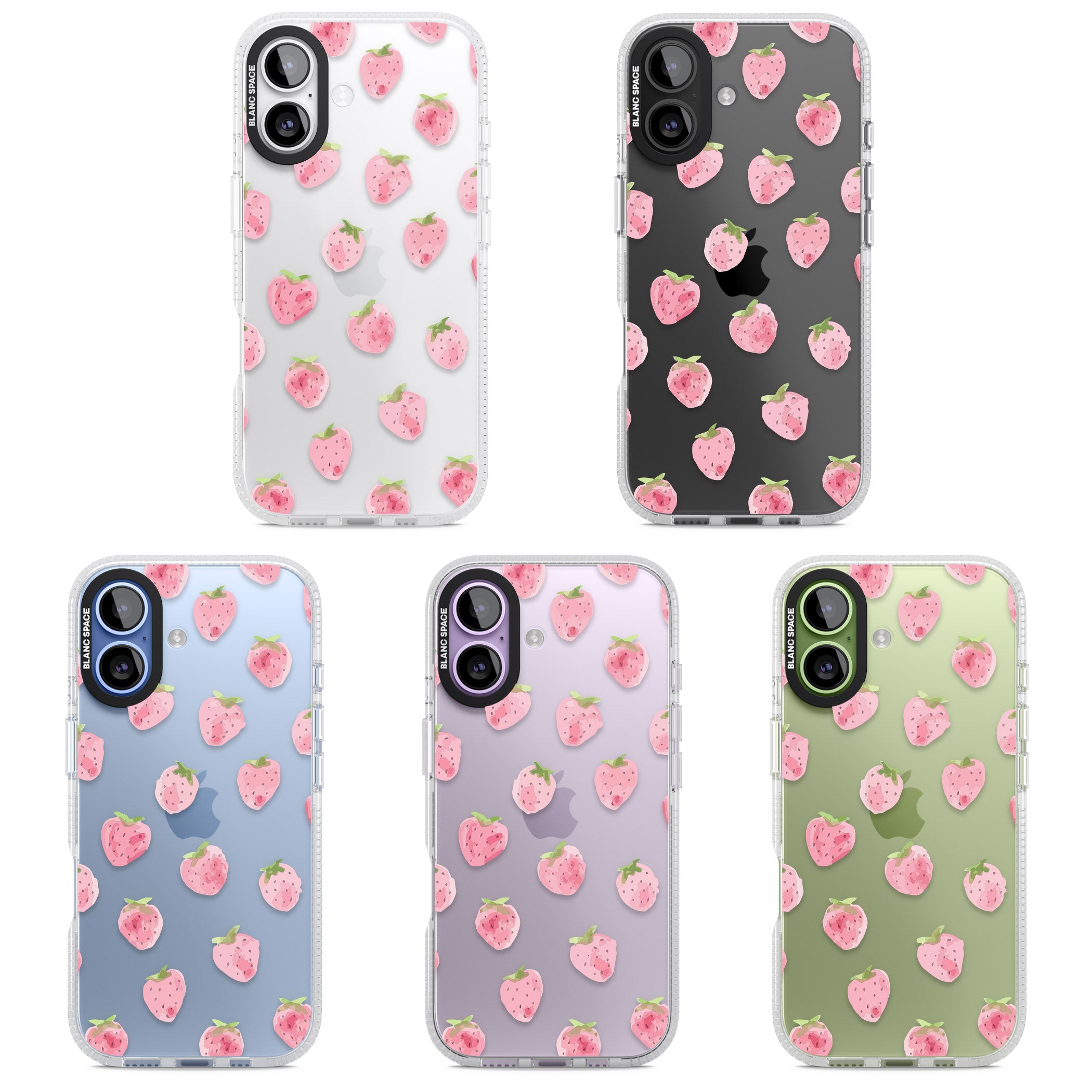 Classic Strawberry iPhone 17 Impact Air Clear Phone Case APT Impact Protection