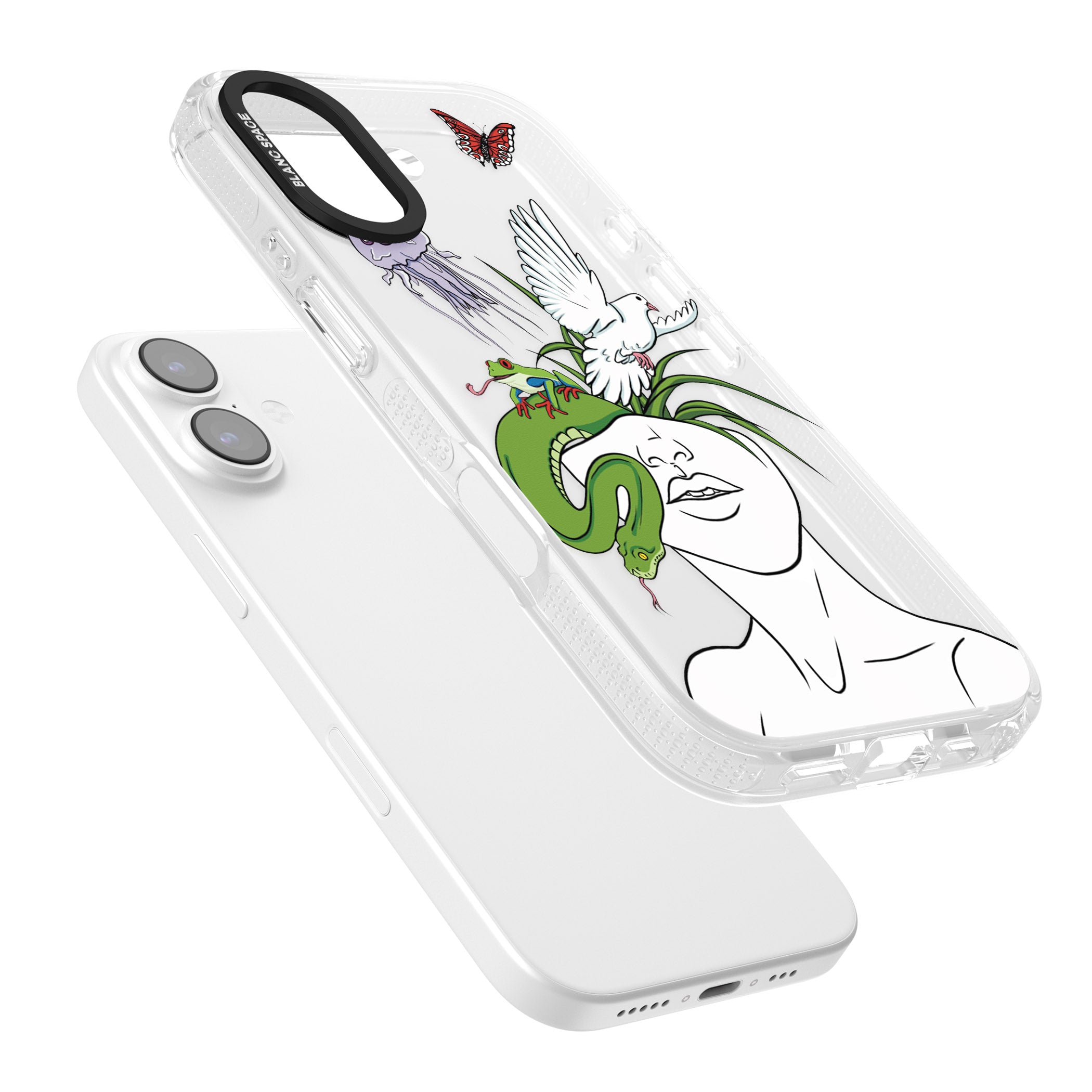 Wild Thoughts iPhone 17 Impact Air Clear Phone Case Colours