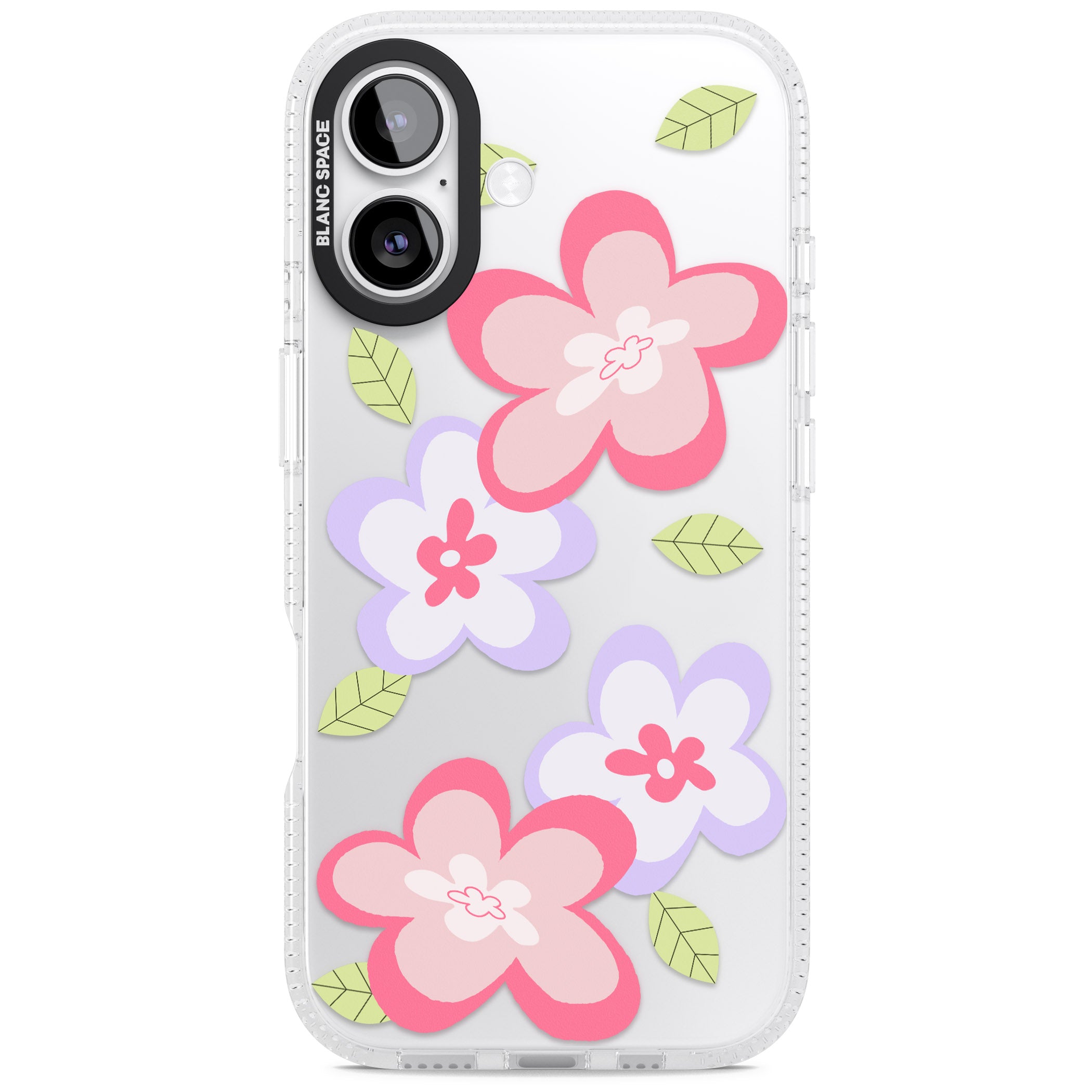 Funky Flowers iPhone 17 Impact Air Clear Phone Case
