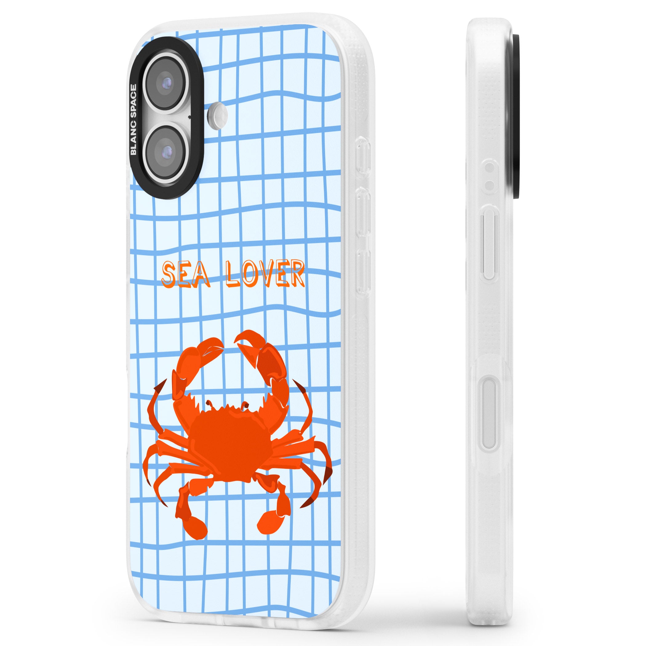 Sea Lover iPhone 17 Impact Air Clear Phone Case Side Profile