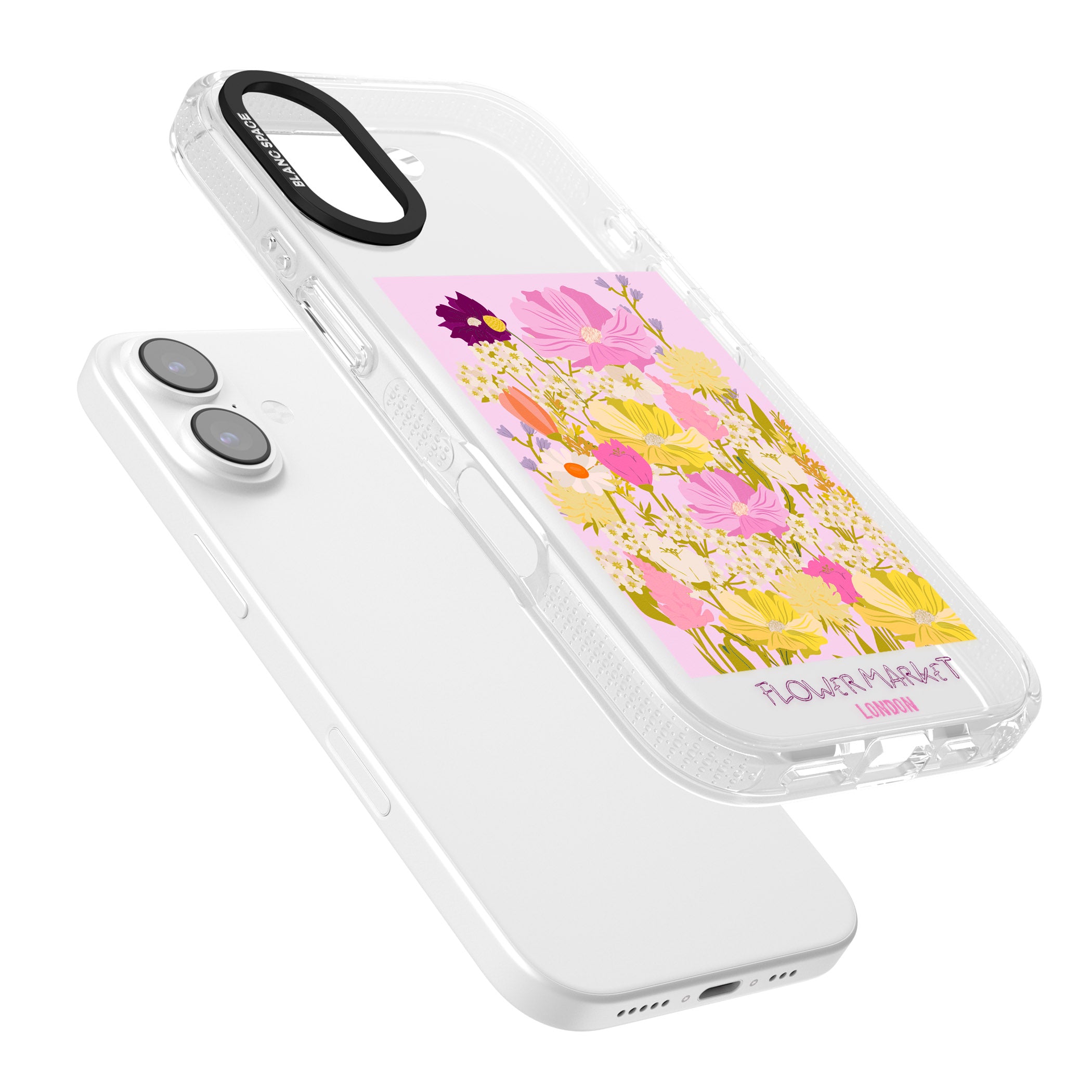 Flower Market iPhone 17 Impact Air Clear Phone Case Colours