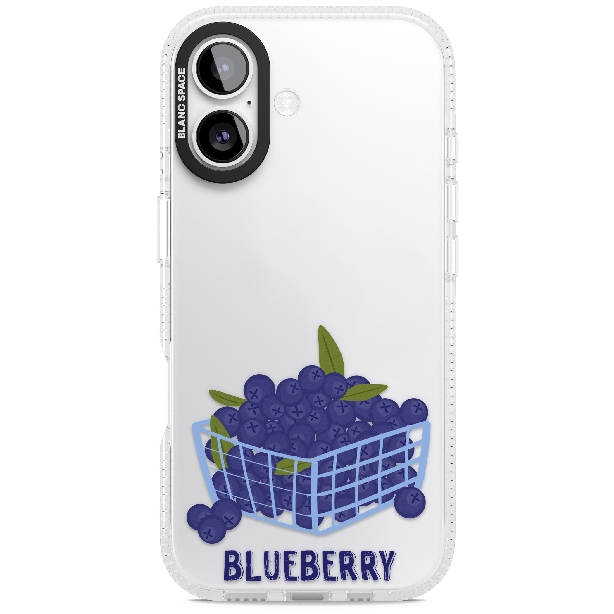Blueberry Basket iPhone 17 Impact Air Clear Phone Case