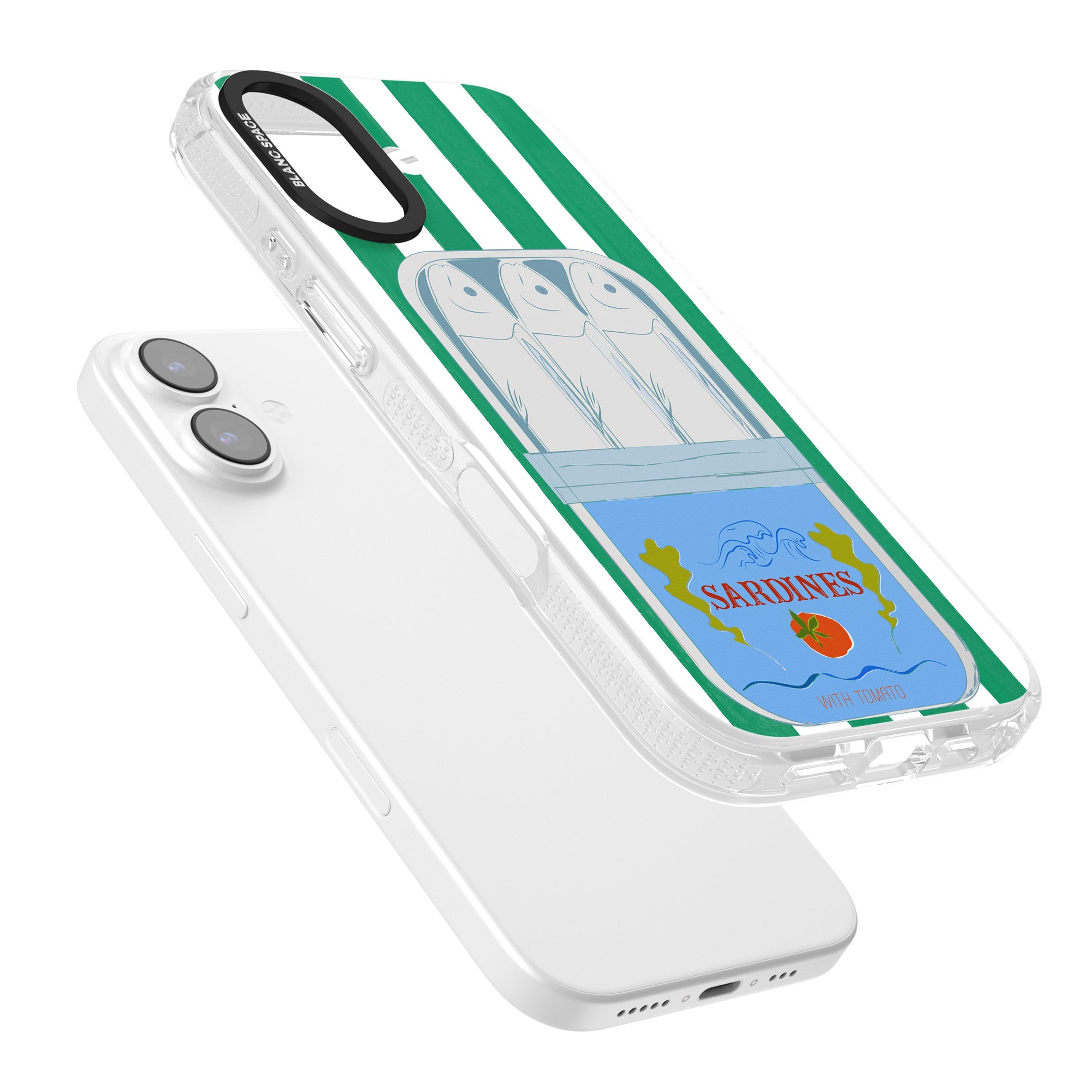 Italian Coastal Sardines iPhone 17 Impact Air Clear Phone Case Colours
