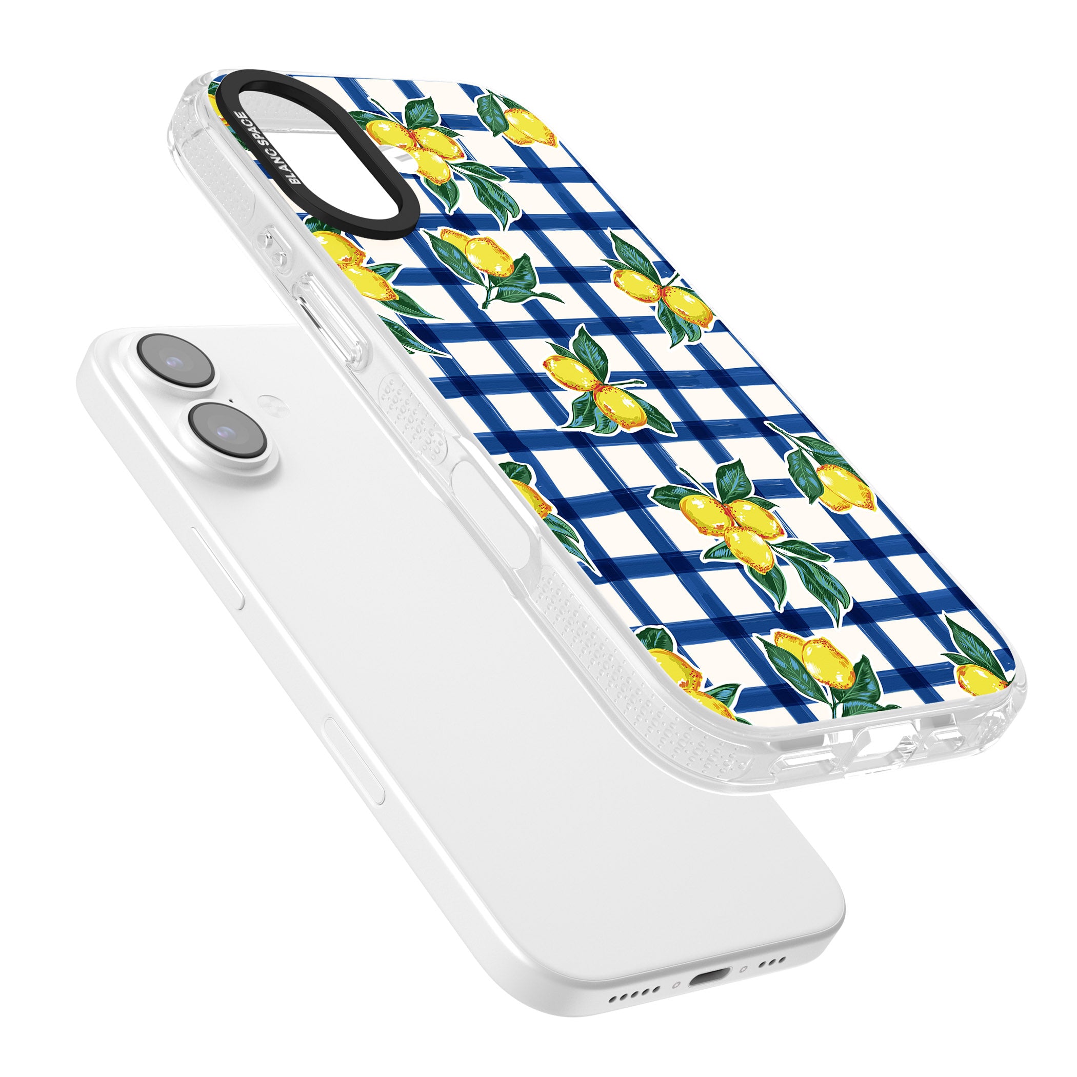 Lemon Gingham iPhone 17 Impact Air Clear Phone Case Colours