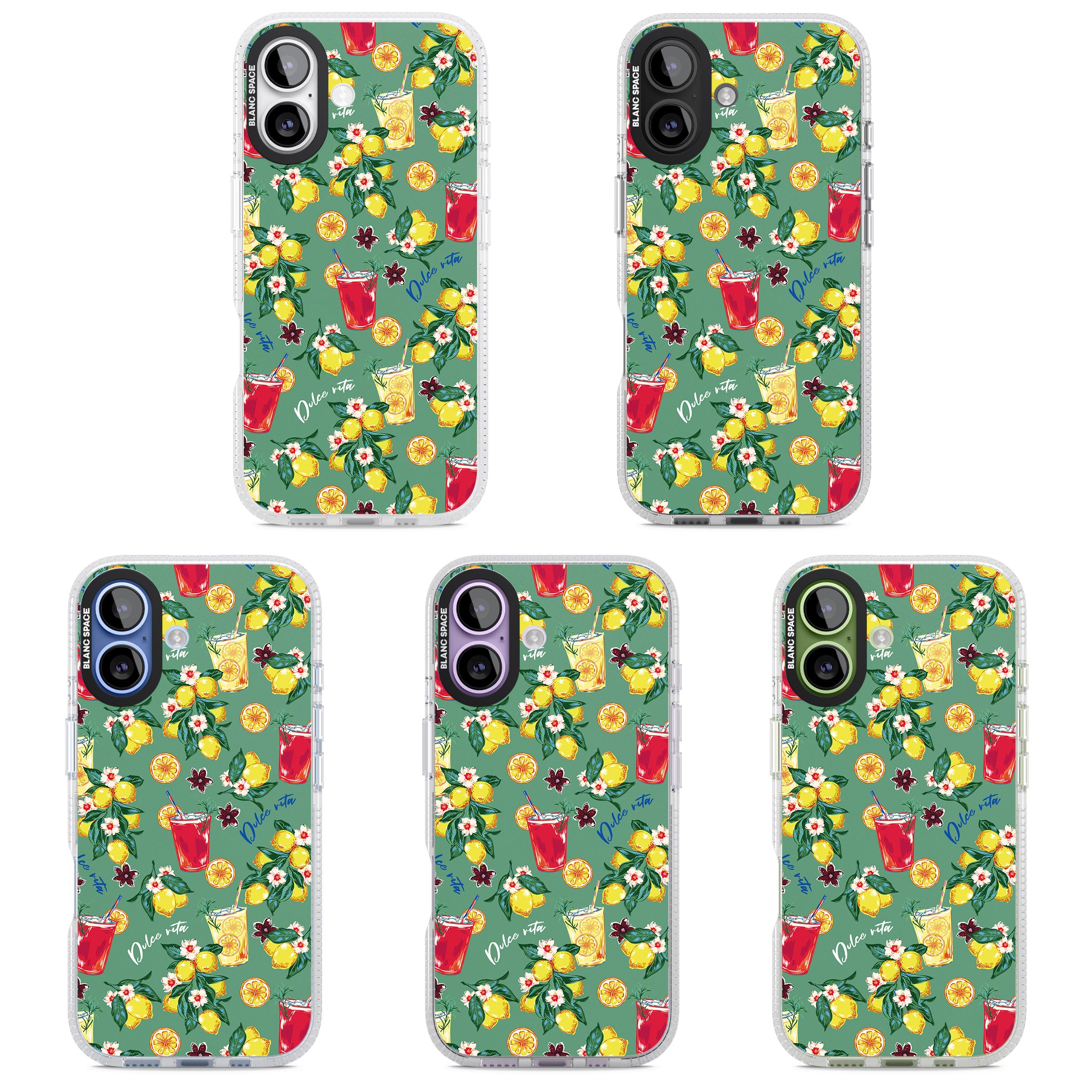 Lemon Cocktails iPhone 17 Impact Air Clear Phone Case APT Impact Protection