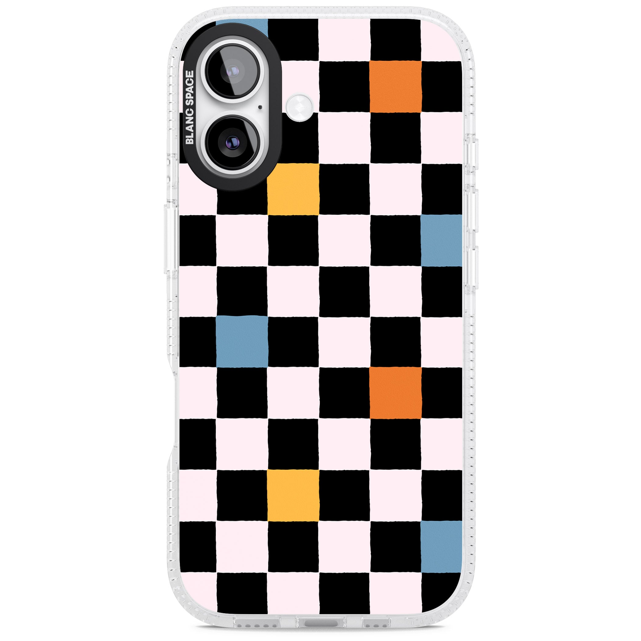 Vibrant Retro Checkered iPhone 17 Impact Air Clear Phone Case