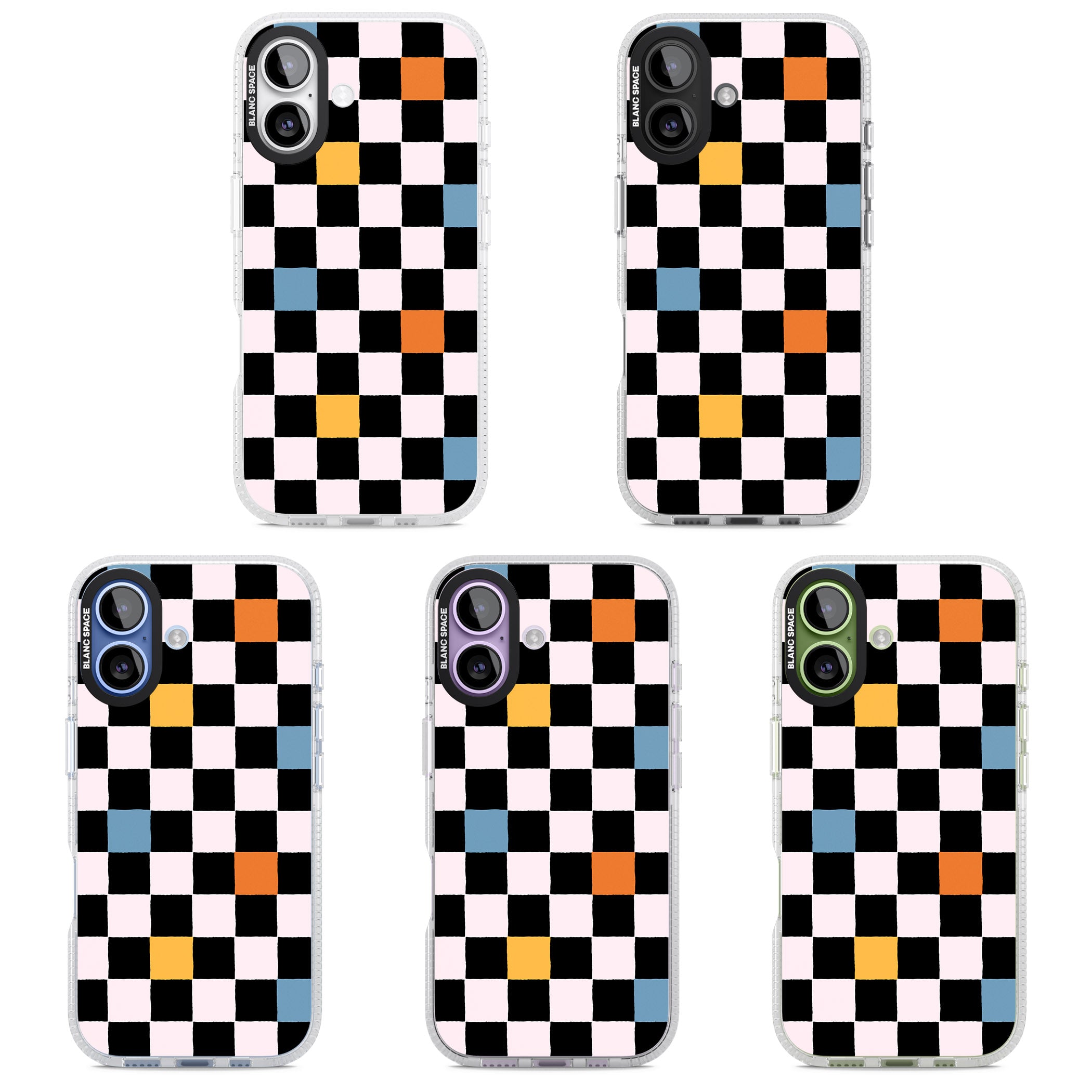 Vibrant Retro Checkered iPhone 17 Impact Air Clear Phone Case APT Impact Protection