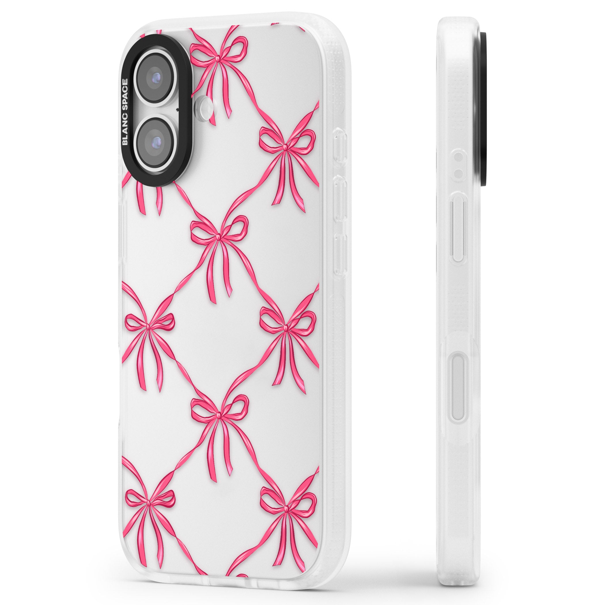 Bow Knots iPhone 17 Impact Air Clear Phone Case Side Profile