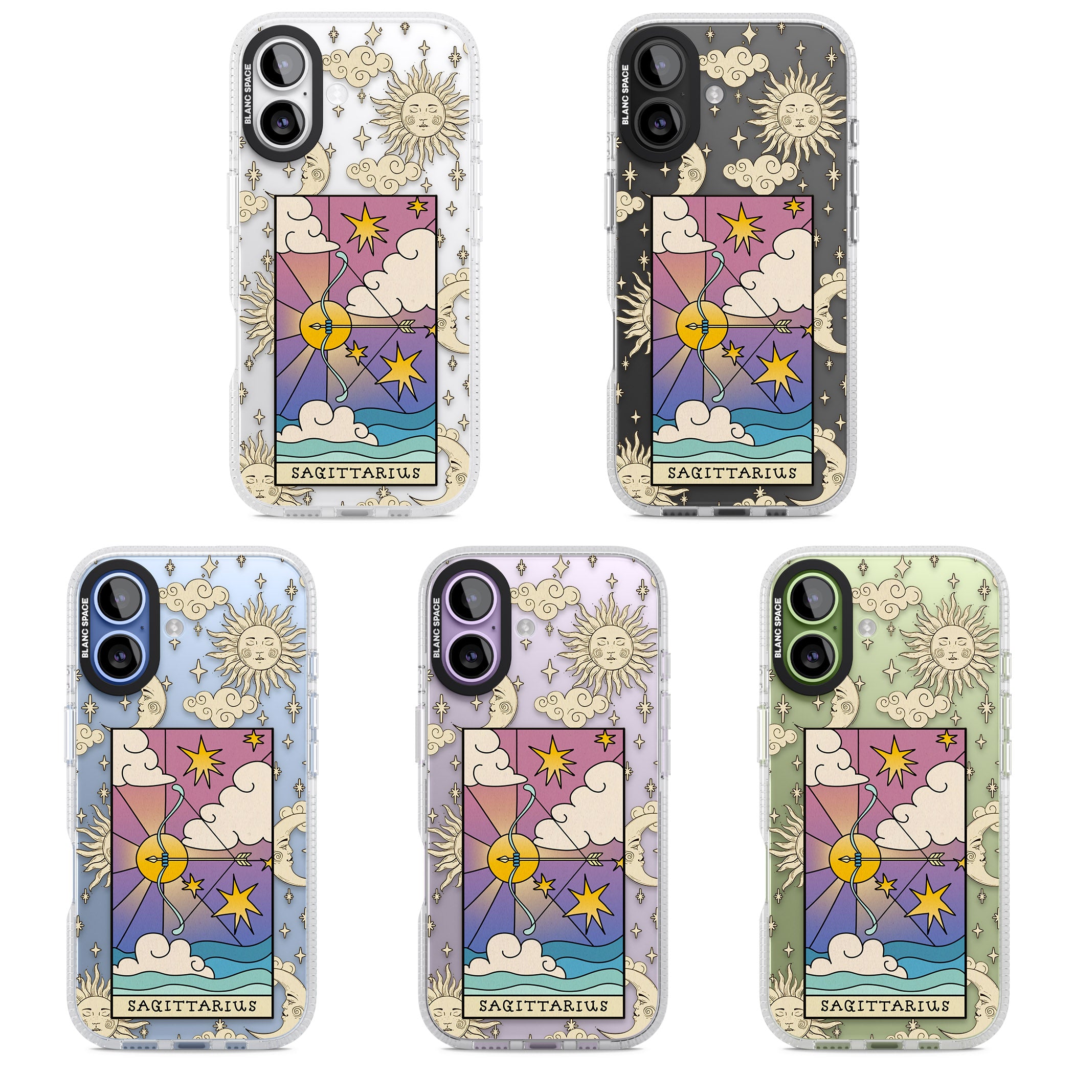 Celestial Zodiac Sagittarius iPhone 17 Impact Air Clear Phone Case APT Impact Protection