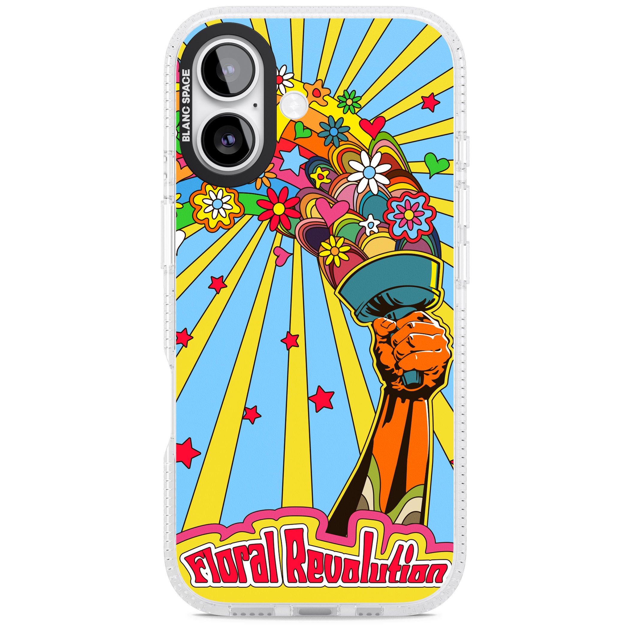 Floral Revolution iPhone 17 Impact Air Clear Phone Case