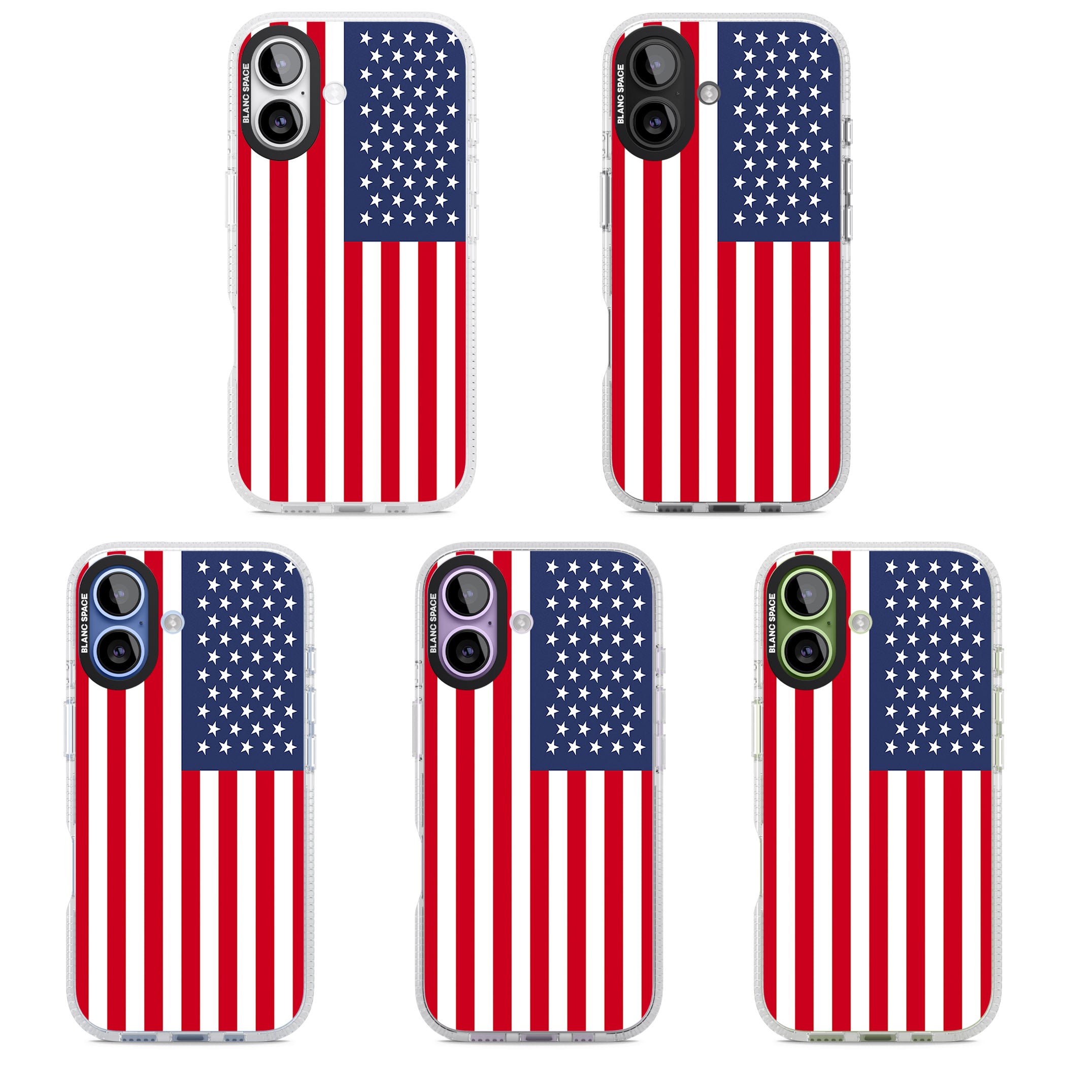 American Flag iPhone 17 Impact Air Clear Phone Case APT Impact Protection