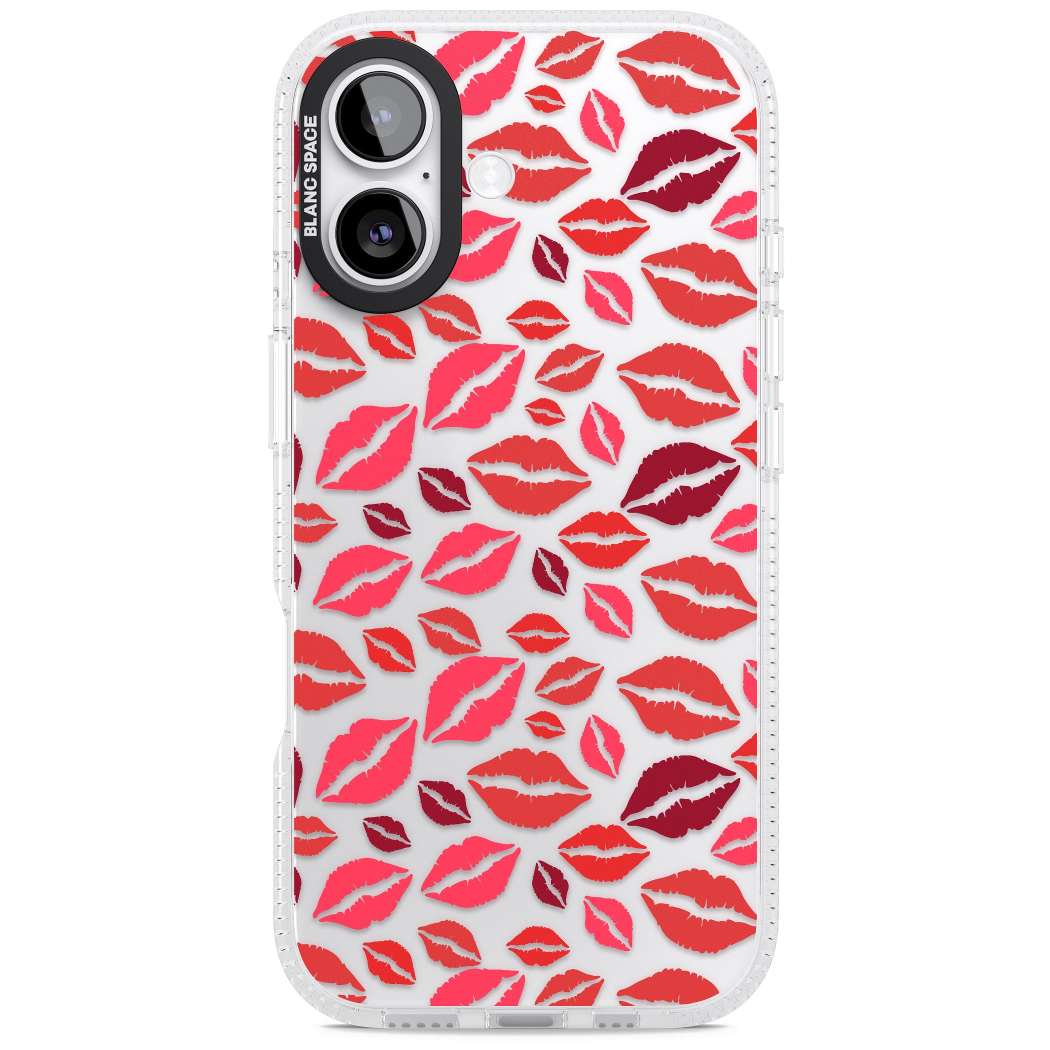 Lips Pattern iPhone 17 Impact Air Clear Phone Case