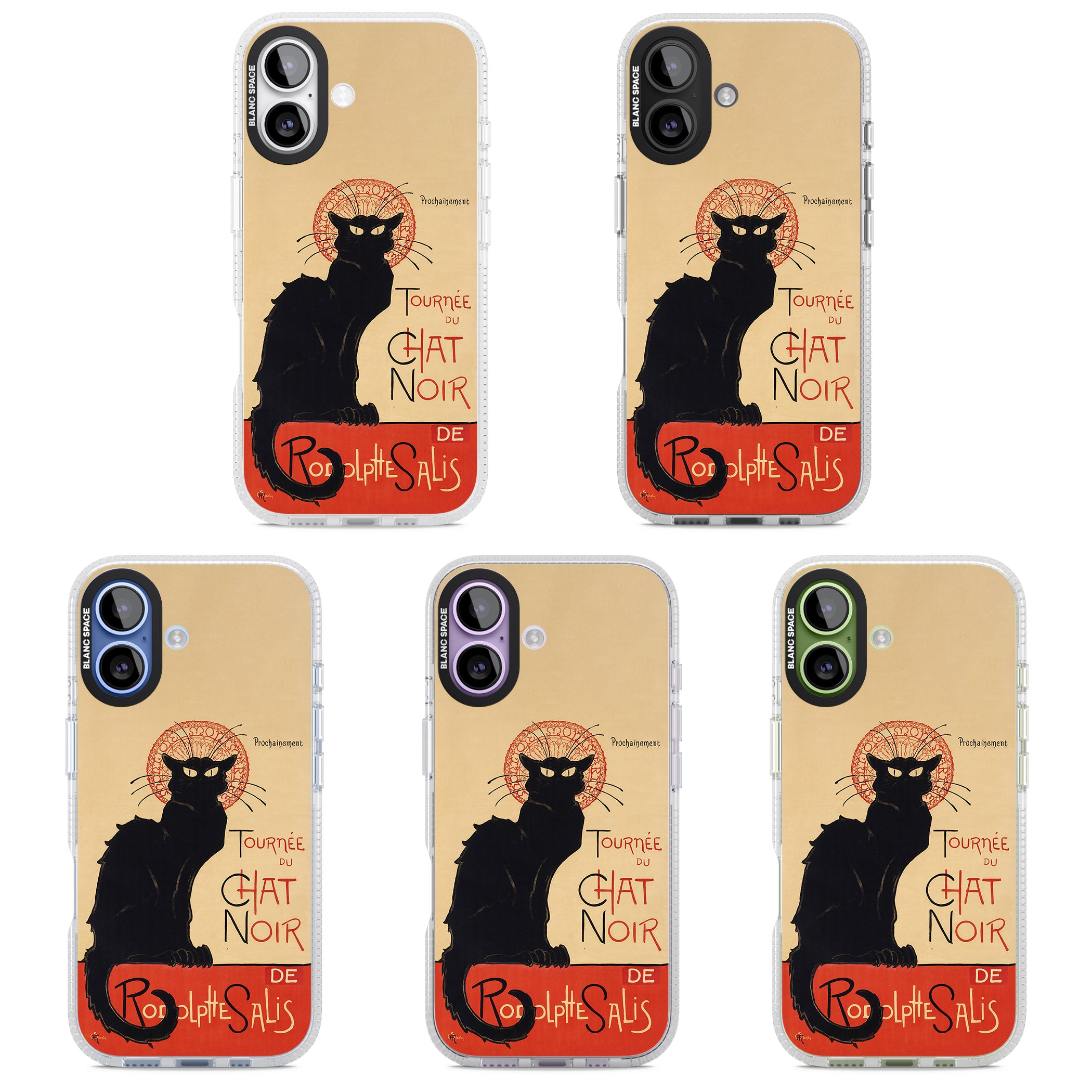 Tournee Du Chat Noir Poster iPhone 17 Impact Air Clear Phone Case APT Impact Protection
