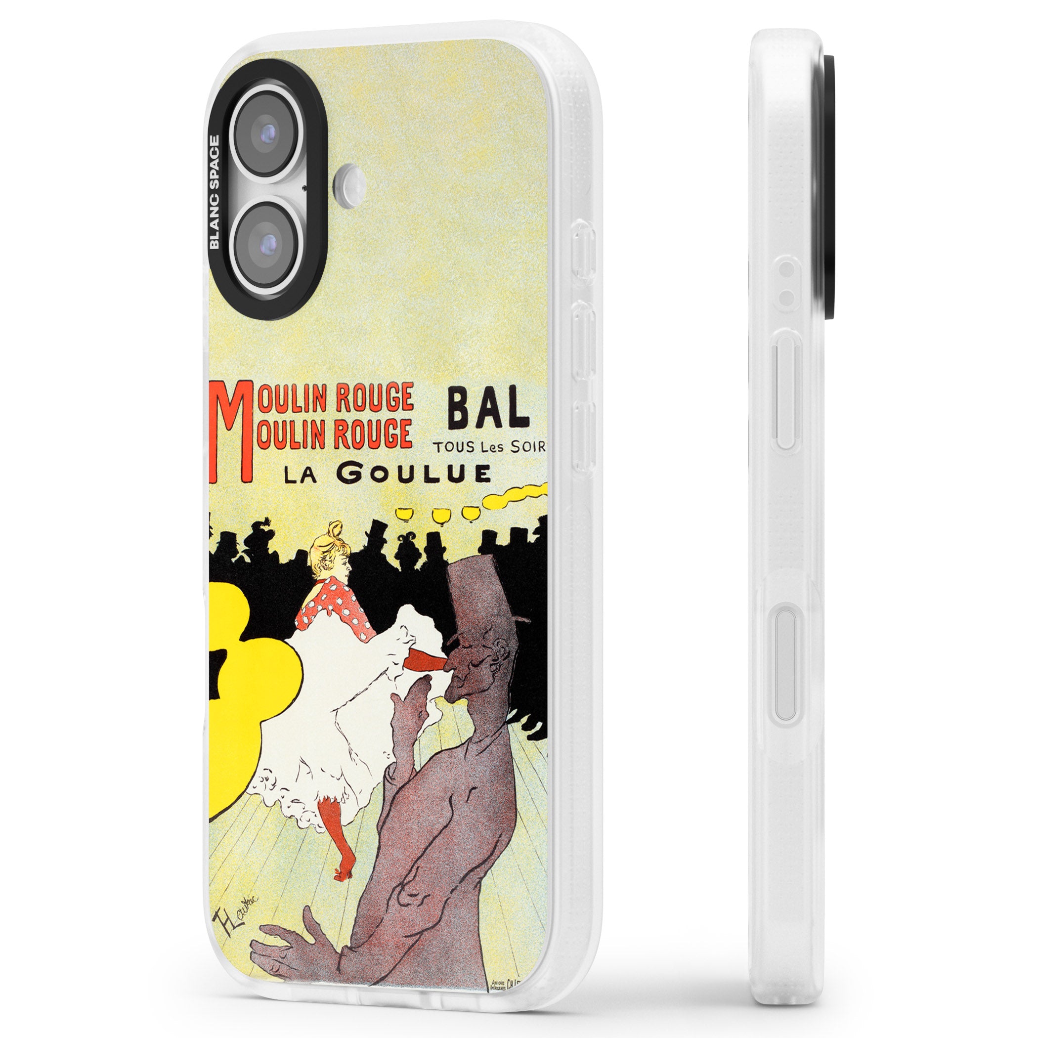 Moulin Rouge Poster iPhone 17 Impact Air Clear Phone Case Side Profile