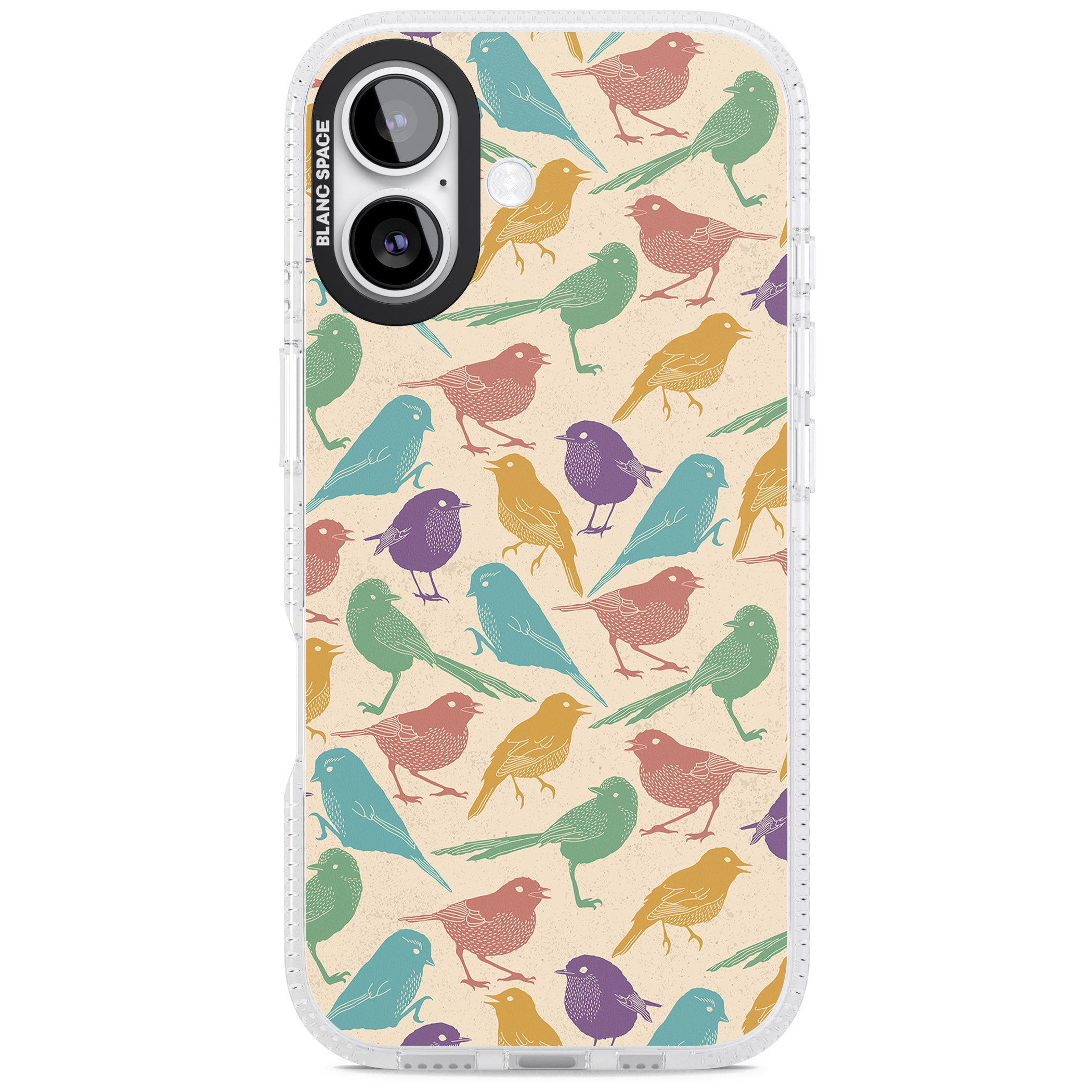 Colorful Feathered Friends iPhone 17 Impact Air Clear Phone Case