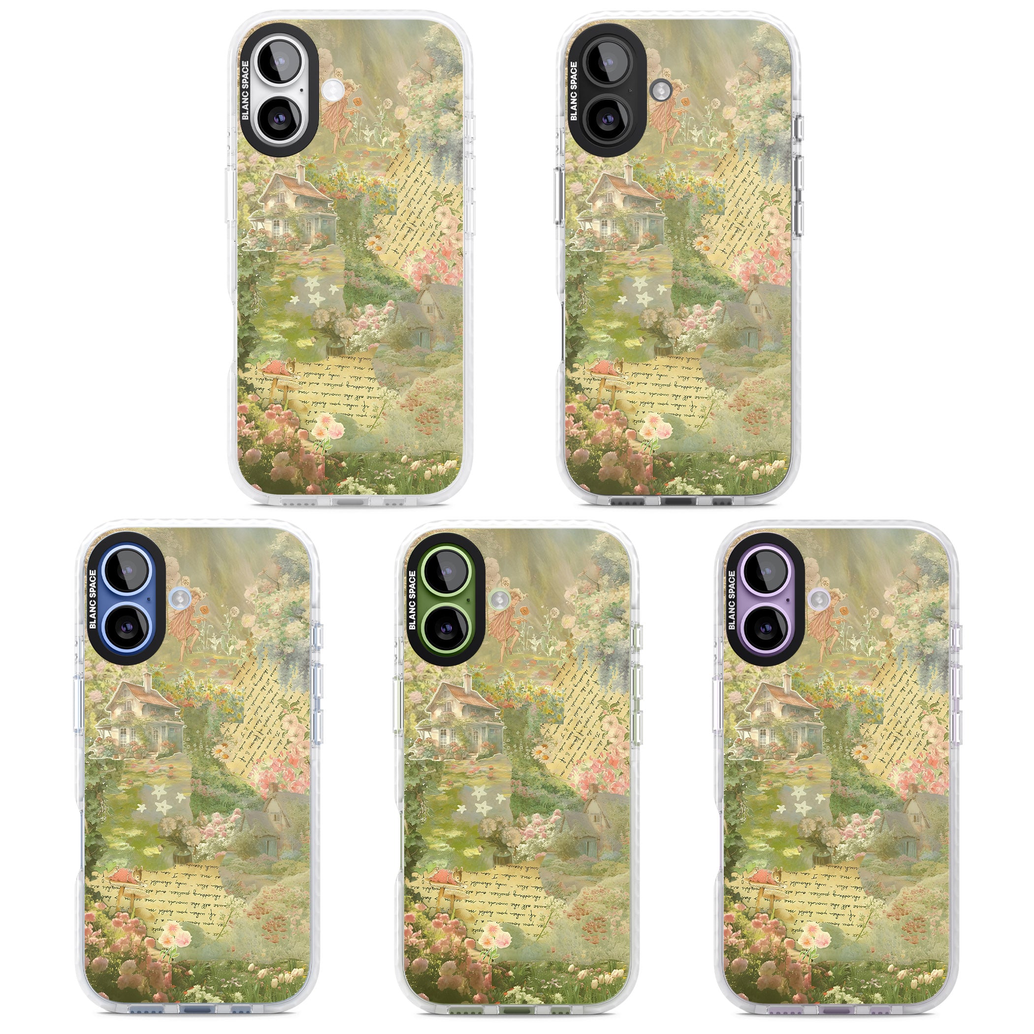 Soft Spring Collage iPhone 17 Impact Clear Phone Case APT Impact Protection