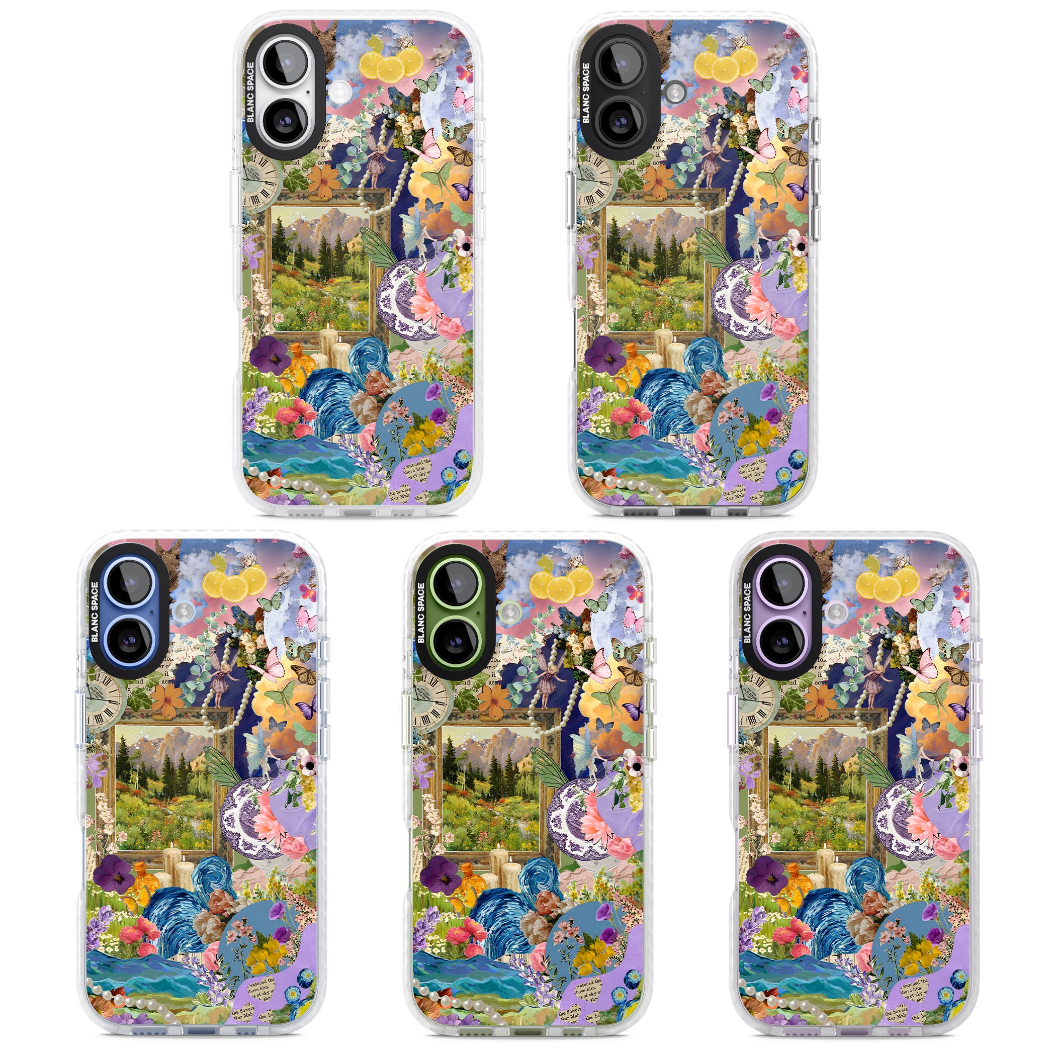 Vibrant Whimsy Collage iPhone 17 Impact Clear Phone Case APT Impact Protection