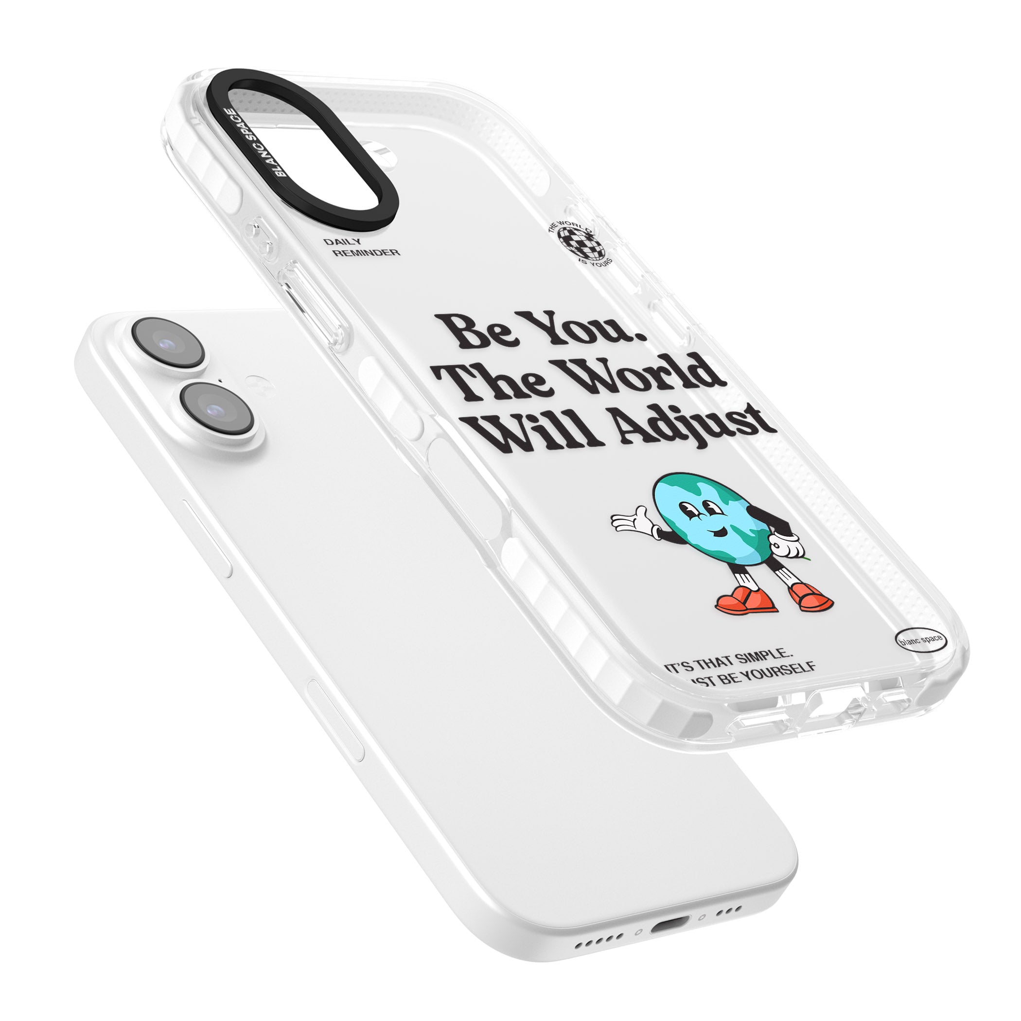 Be You The World Will Adjust iPhone 17 Impact Clear Phone Case Colours