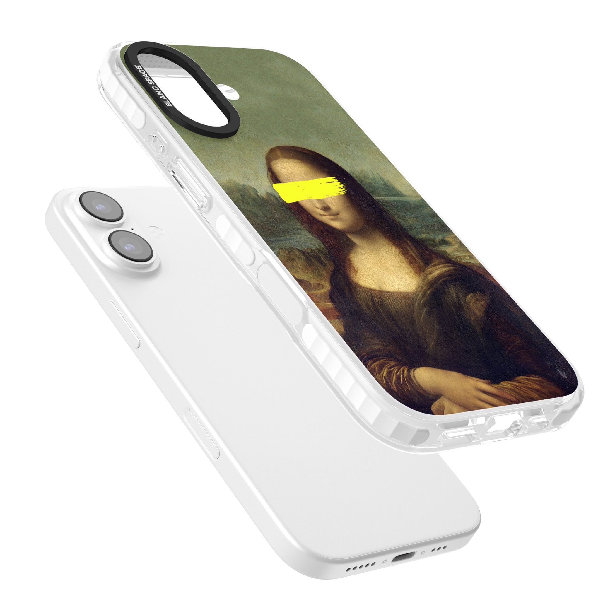 Vandaled Mona Lisa iPhone 17 Impact Clear Phone Case Colours