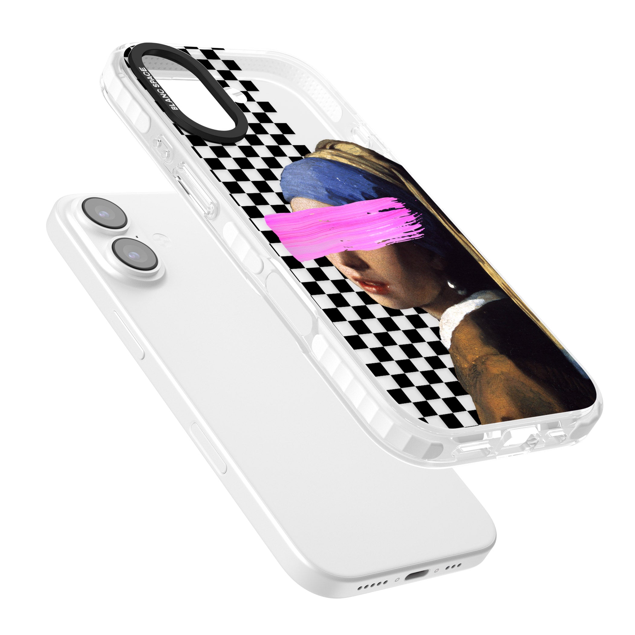 Abstract Pearl Girl iPhone 17 Impact Clear Phone Case Colours