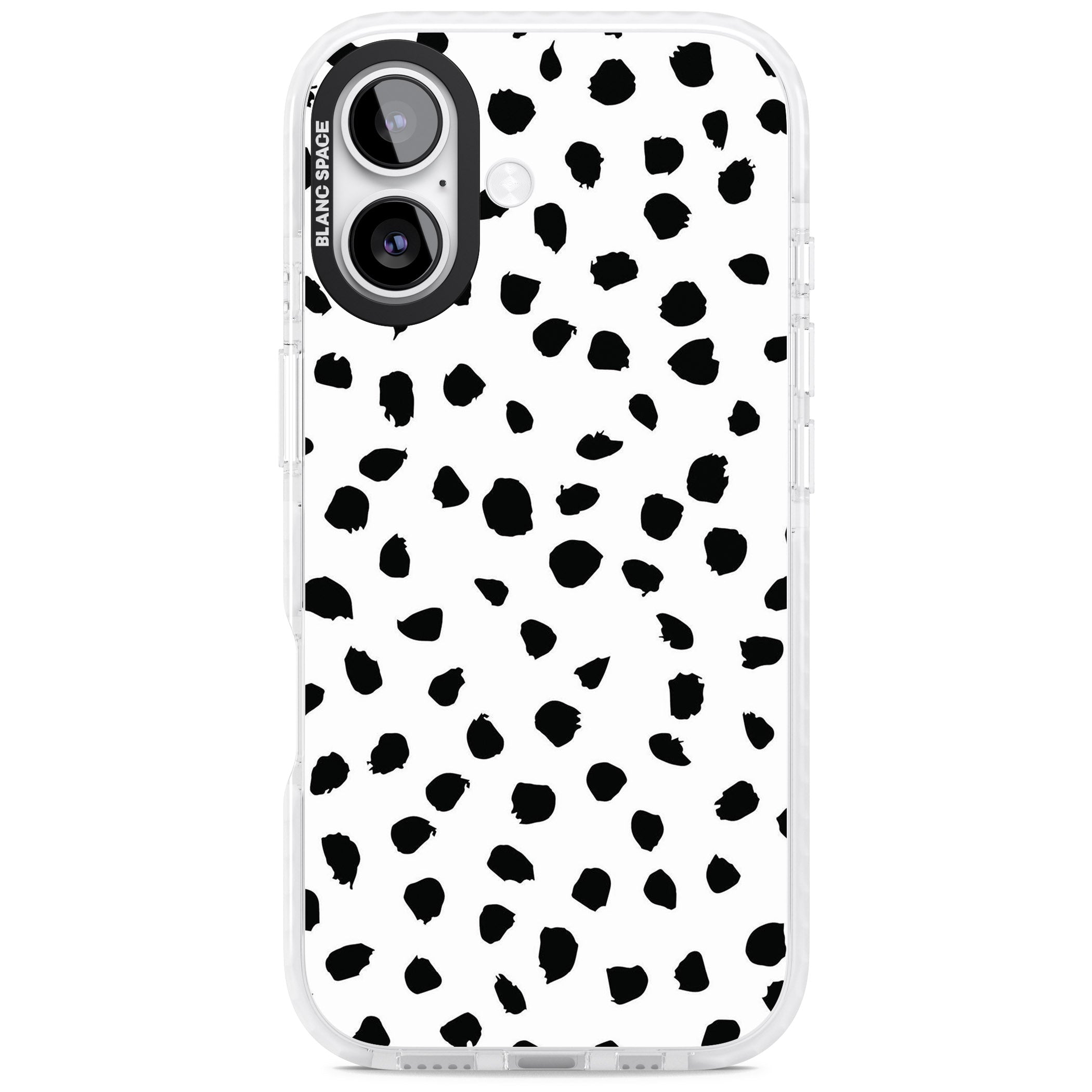 White Dalmatian Print iPhone 17 Impact Clear Phone Case