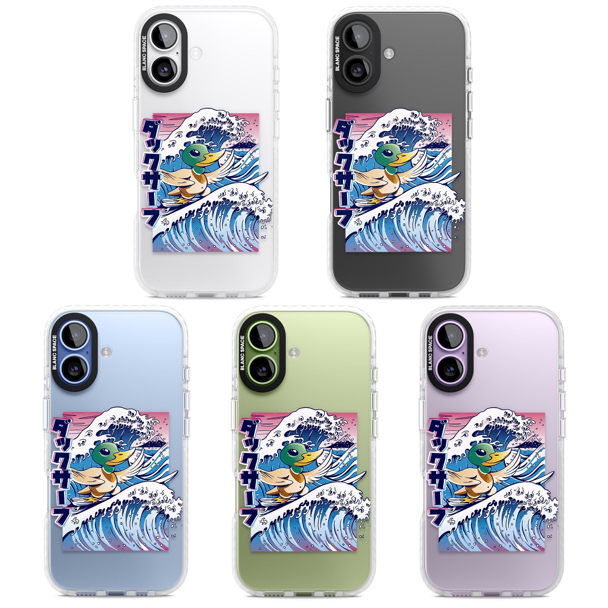 Duck Surf iPhone 17 Impact Clear Phone Case APT Impact Protection