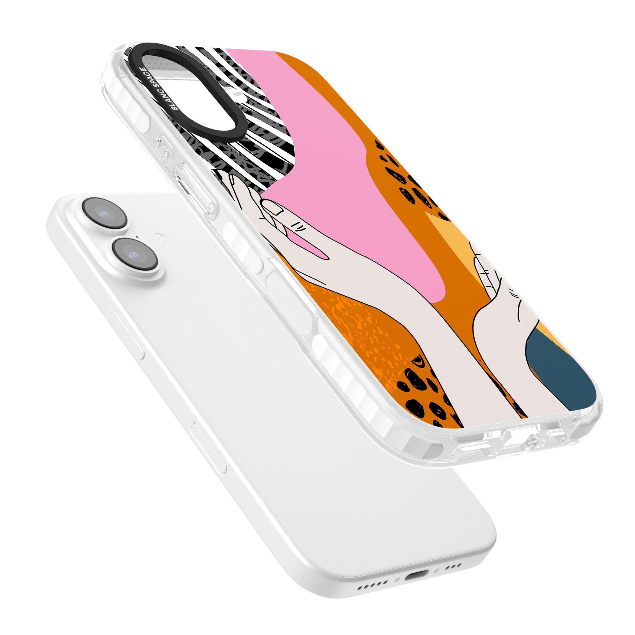 Abstract Vibes iPhone 17 Impact Clear Phone Case Colours