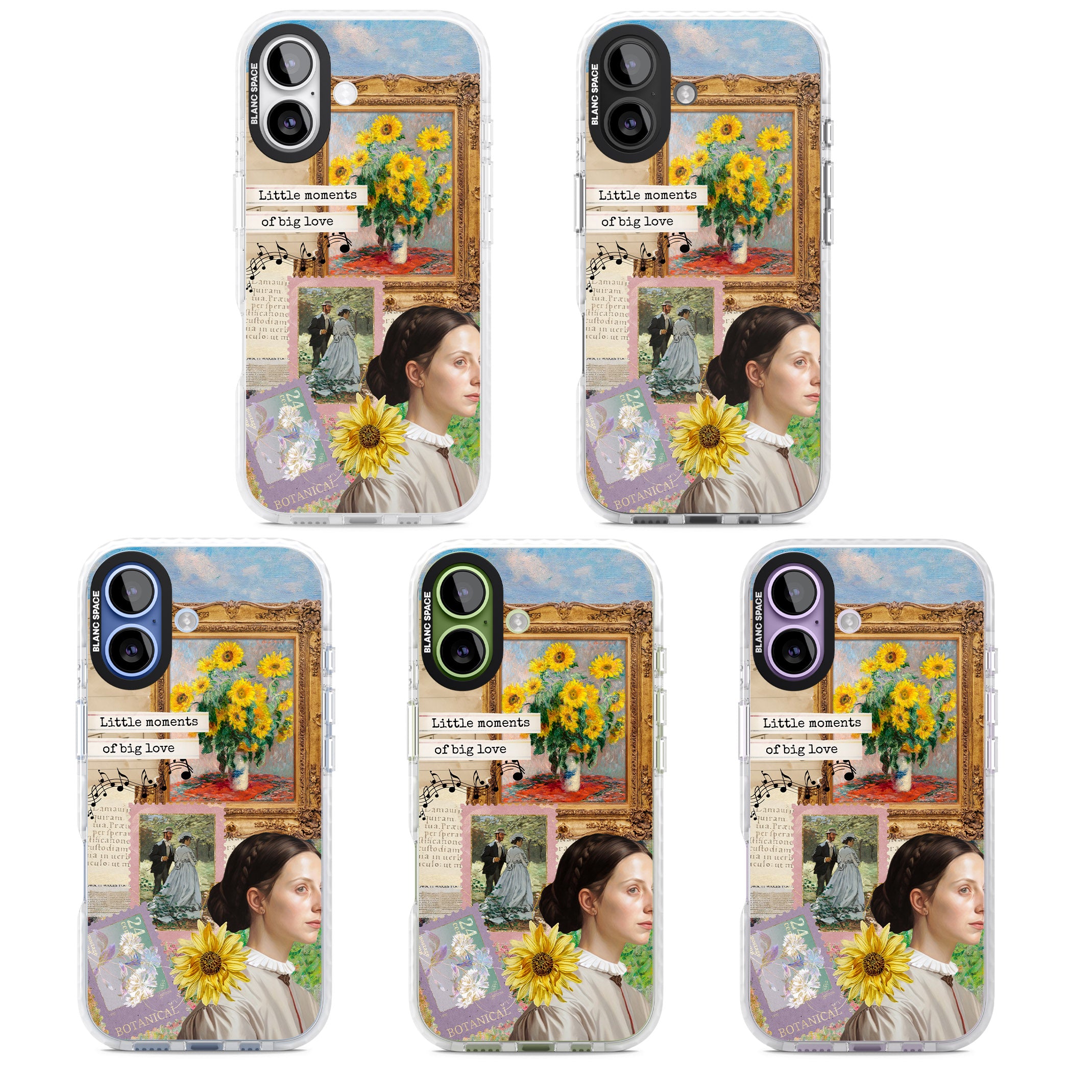 Monet 'Little Moments' Collage iPhone 17 Impact Clear Phone Case APT Impact Protection