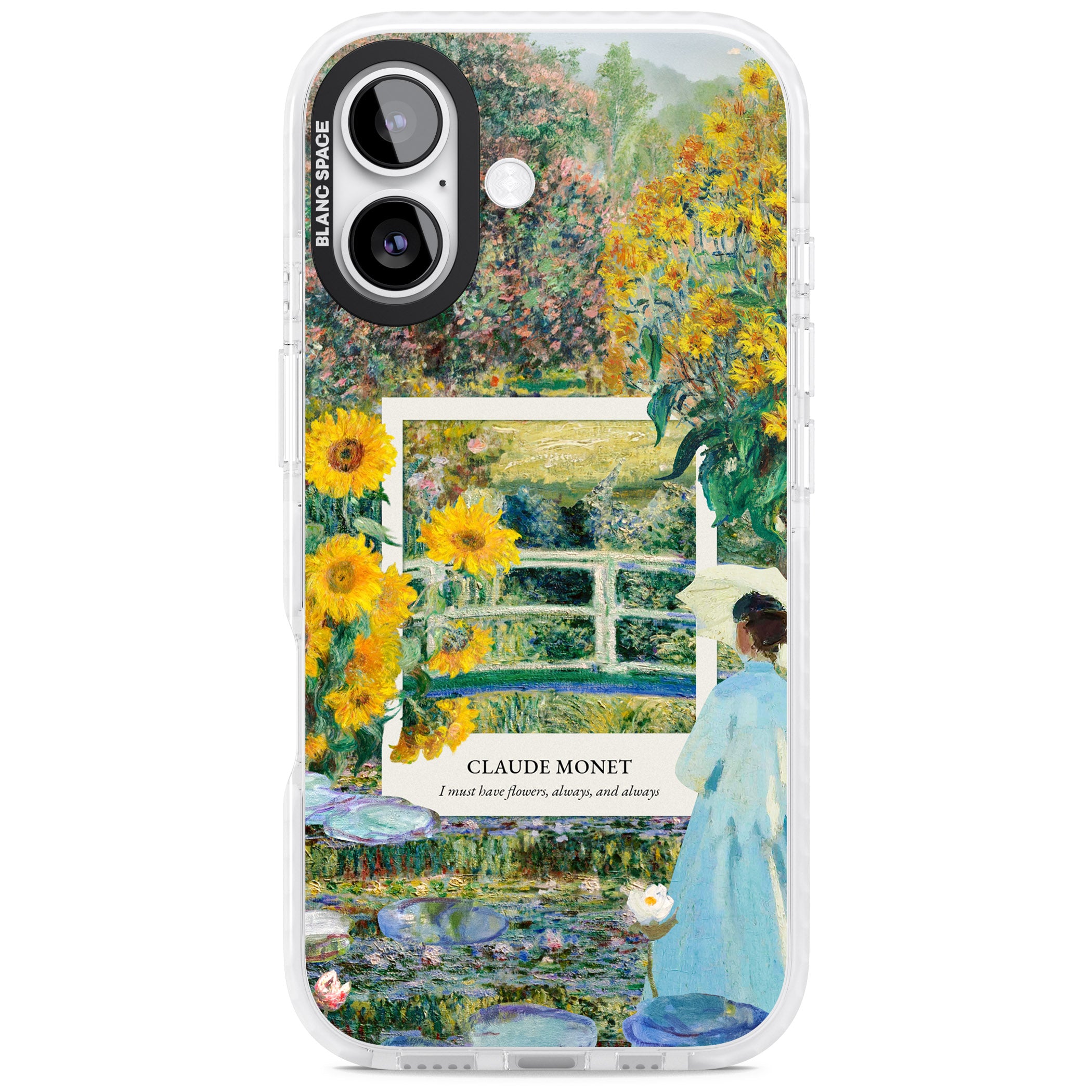 Monet Garden Bridge iPhone 17 Impact Clear Phone Case