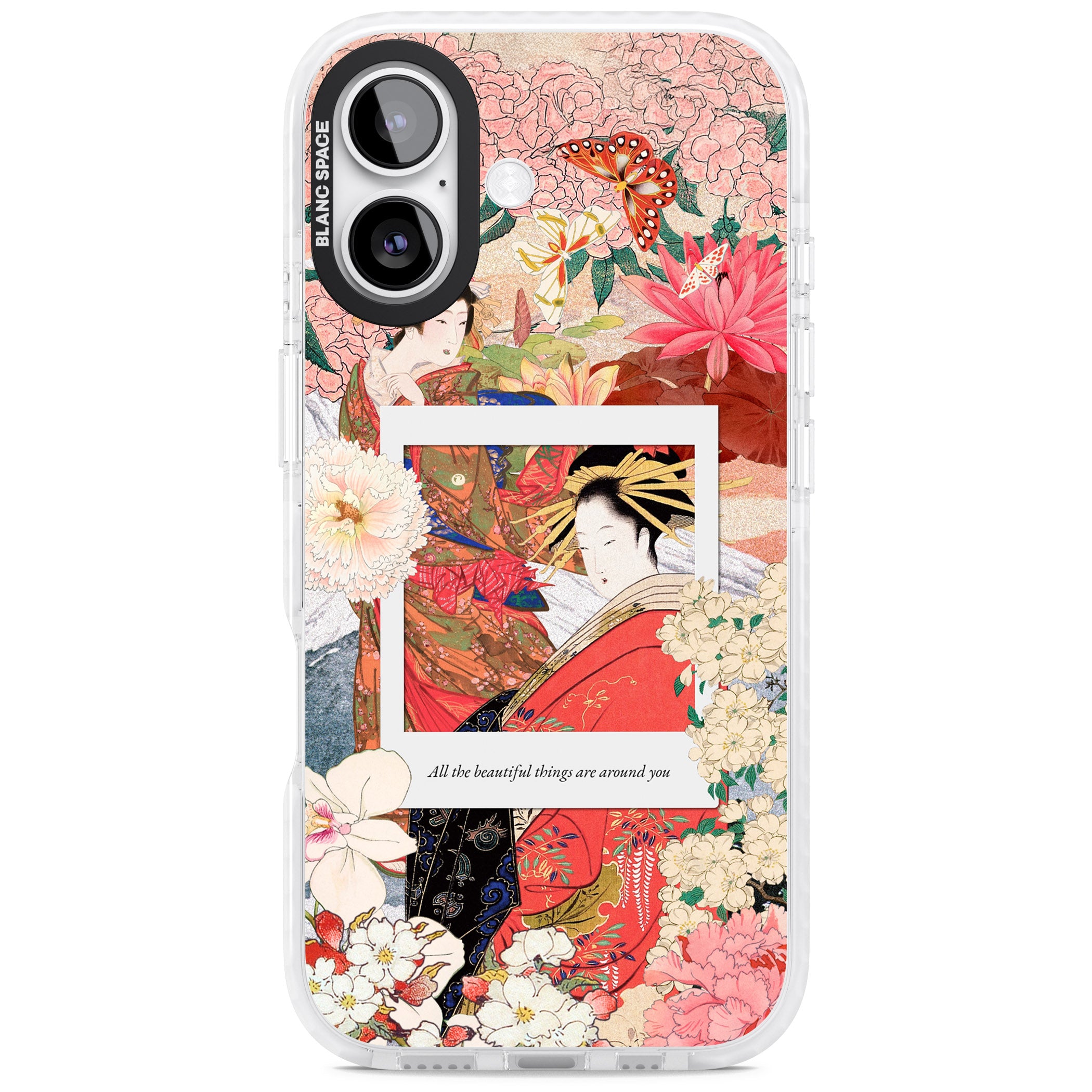 Woodblock Geisha iPhone 17 Impact Clear Phone Case