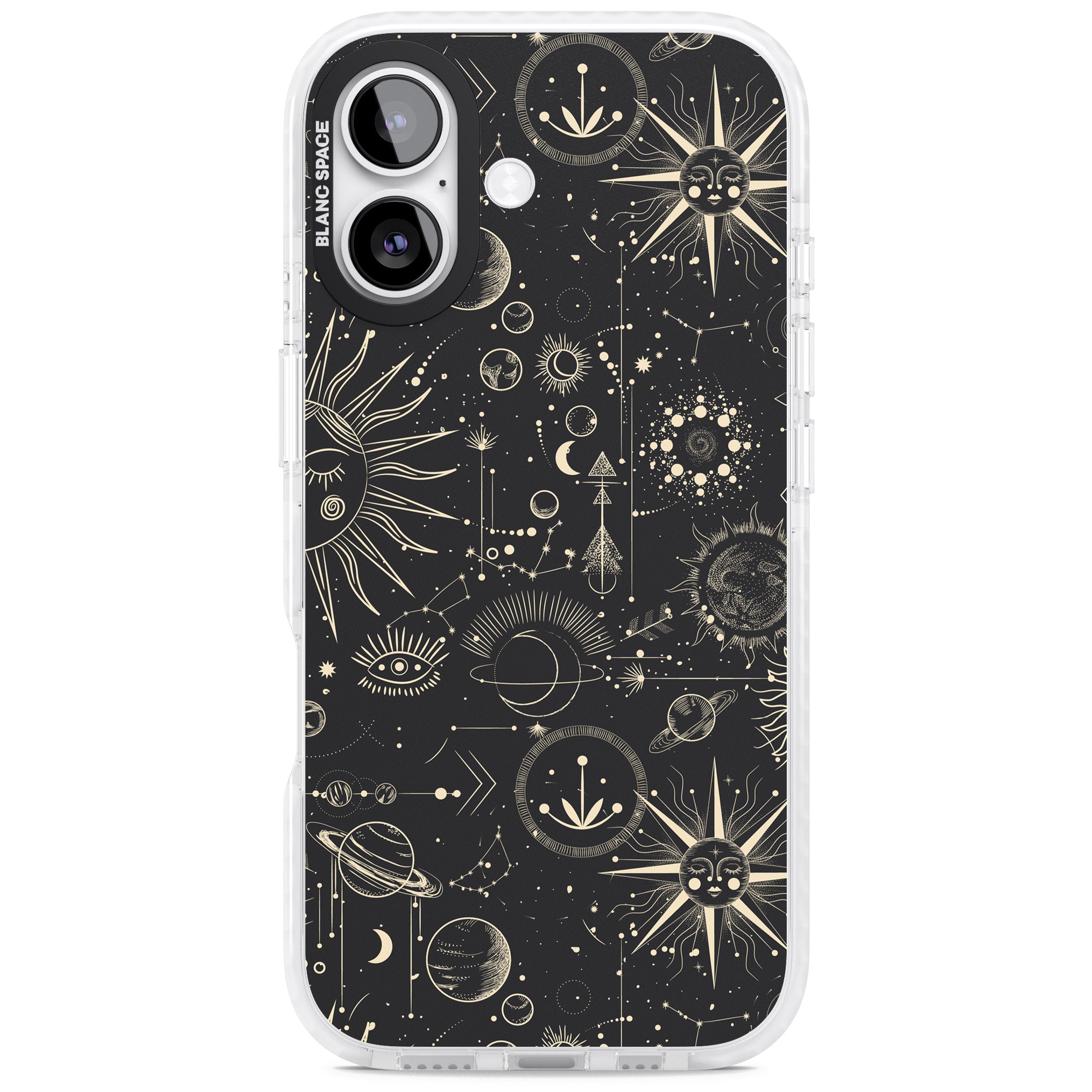 Cosmic Suns And Planets iPhone 17 Impact Clear Phone Case