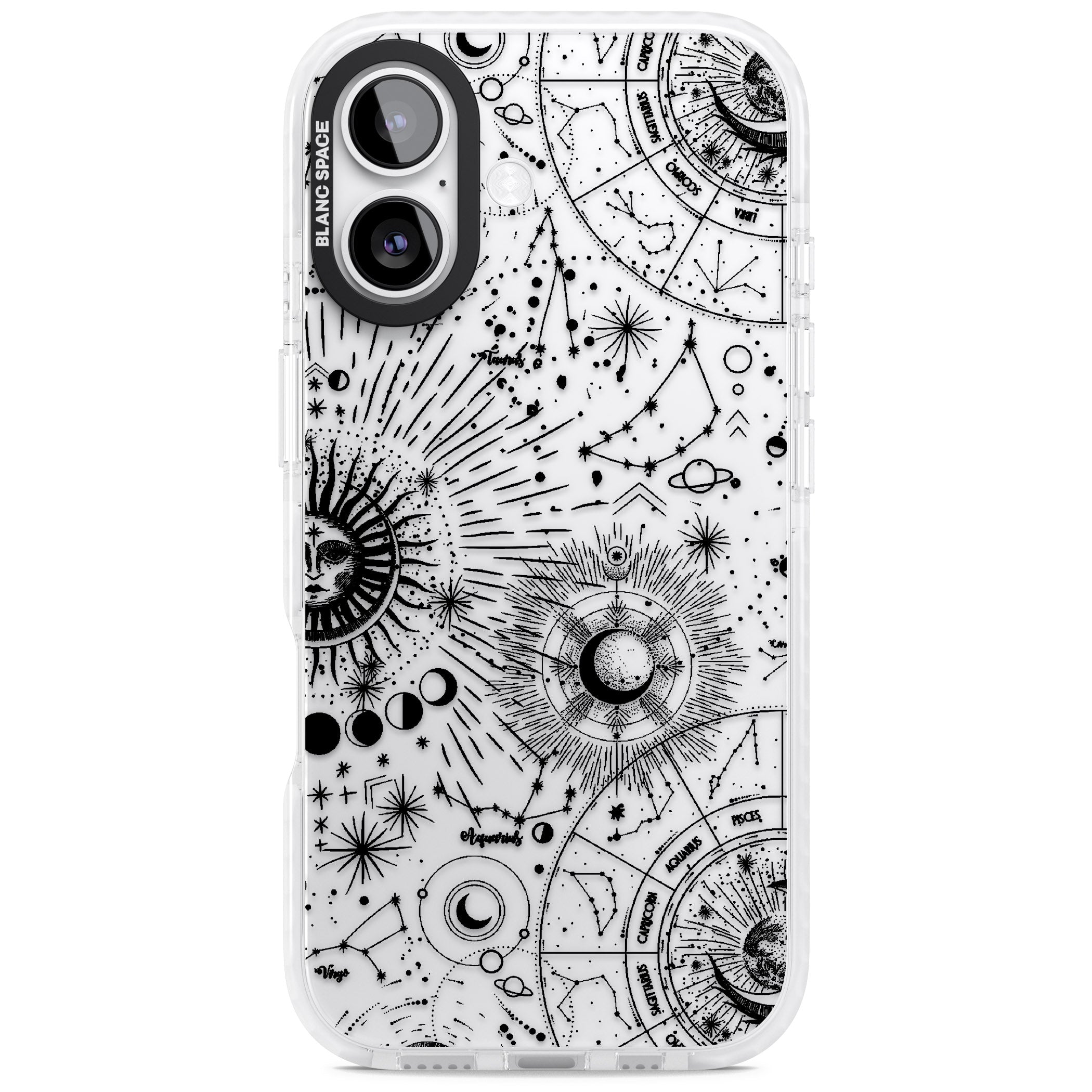 Celestial Chart iPhone 17 Impact Clear Phone Case
