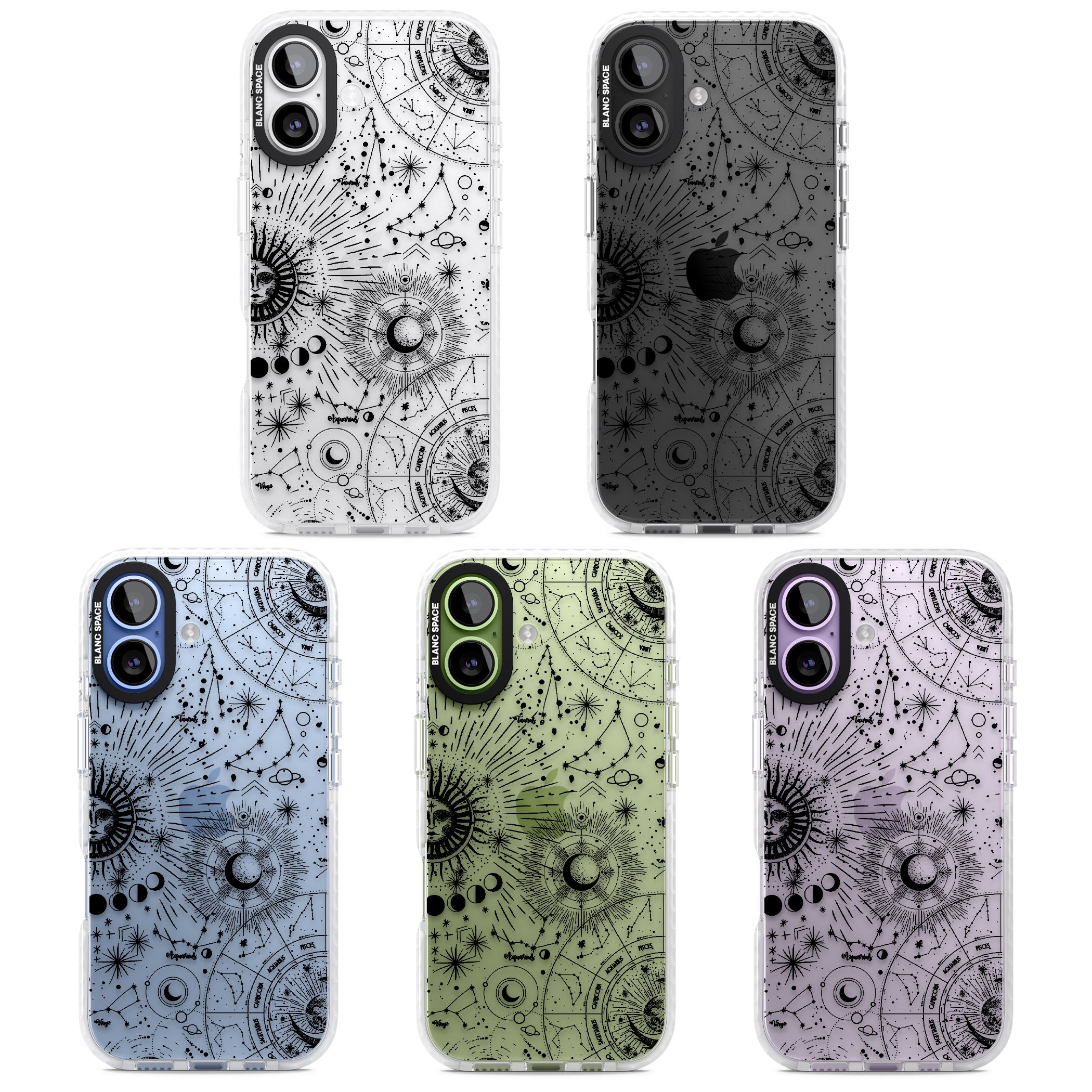 Celestial Chart iPhone 17 Impact Clear Phone Case APT Impact Protection