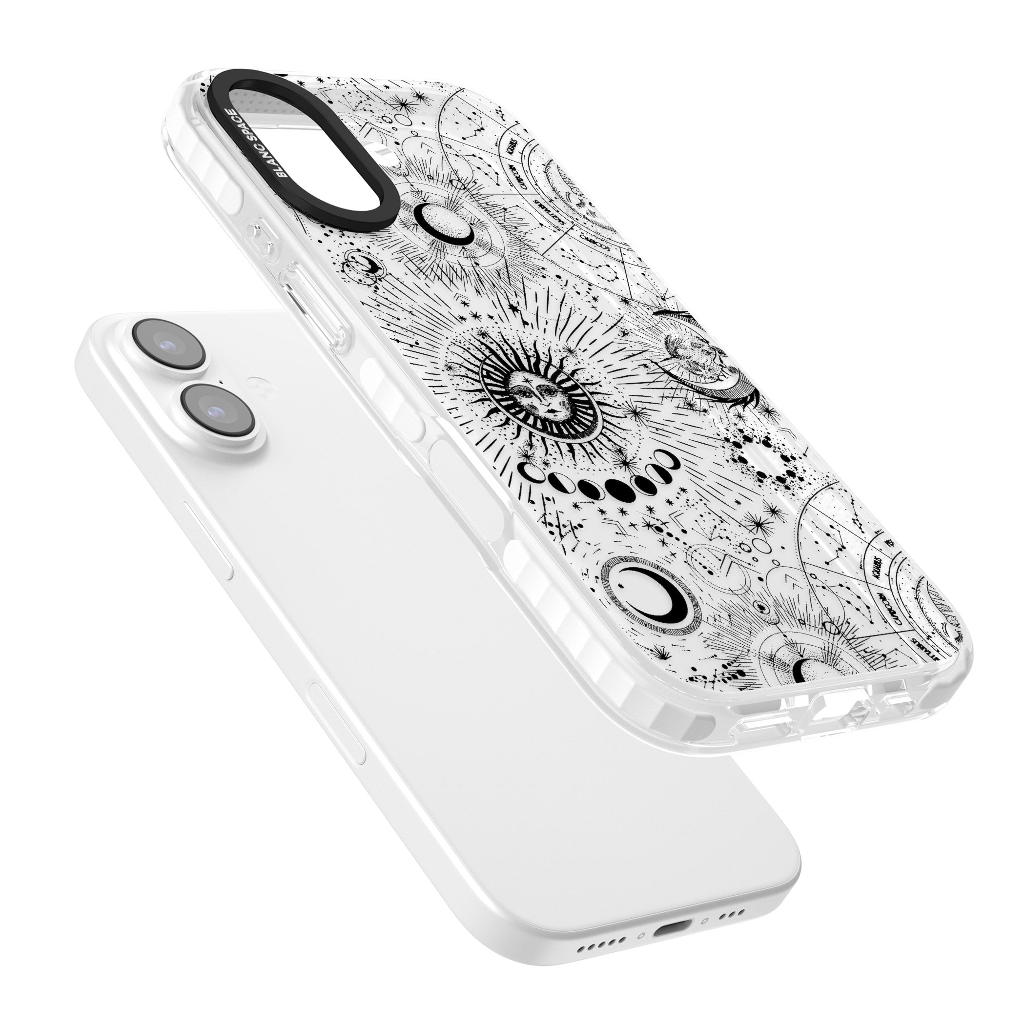 Suns & Zodiac Solar Chart iPhone 17 Impact Clear Phone Case Colours