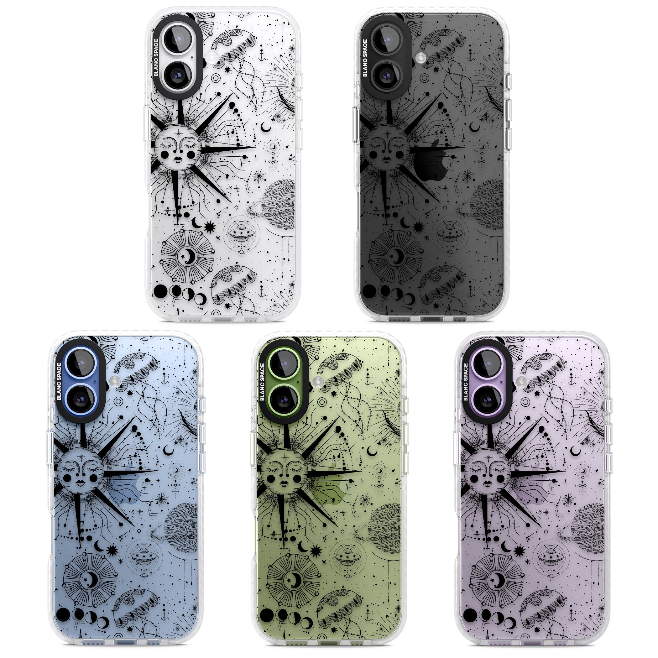 Cosmic Sun Zodiac iPhone 17 Impact Clear Phone Case APT Impact Protection