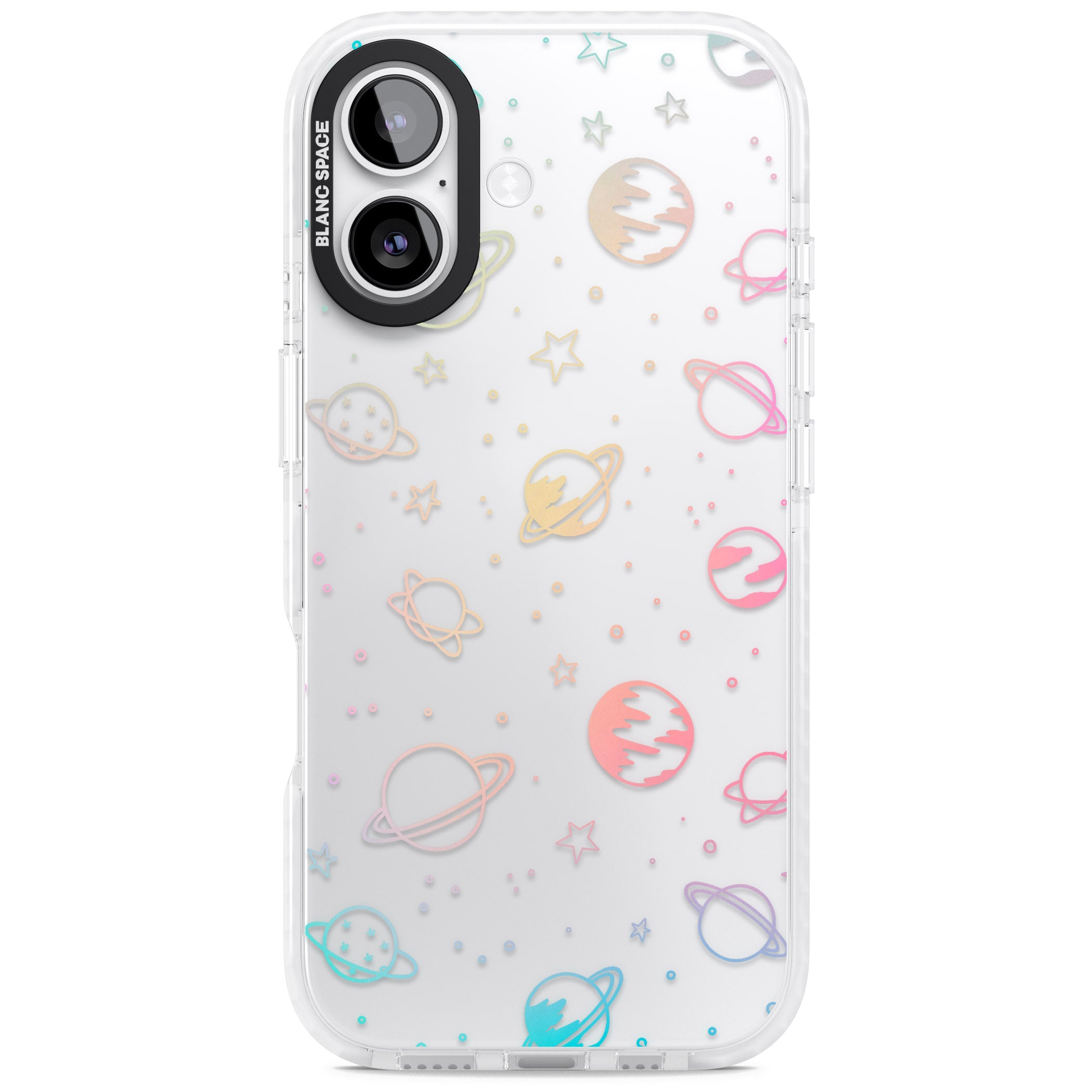 Pastel Space Universe iPhone 17 Impact Clear Phone Case