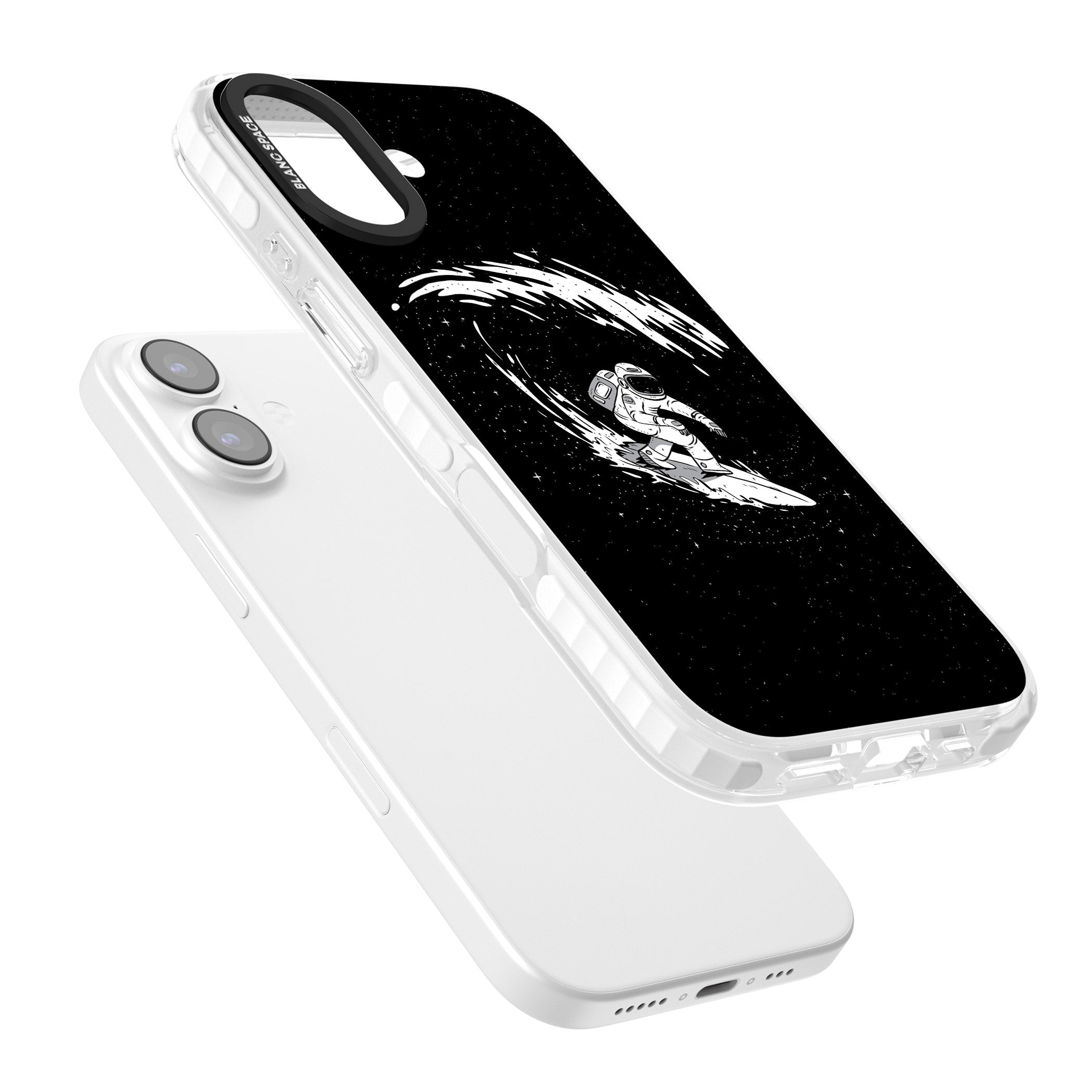 Cosmic Surf iPhone 17 Impact Clear Phone Case Colours